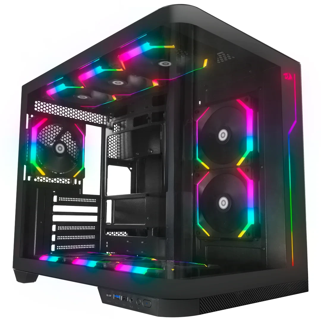 Gabinete Wideload Extreme Vidro Curvado CA-605B Preto