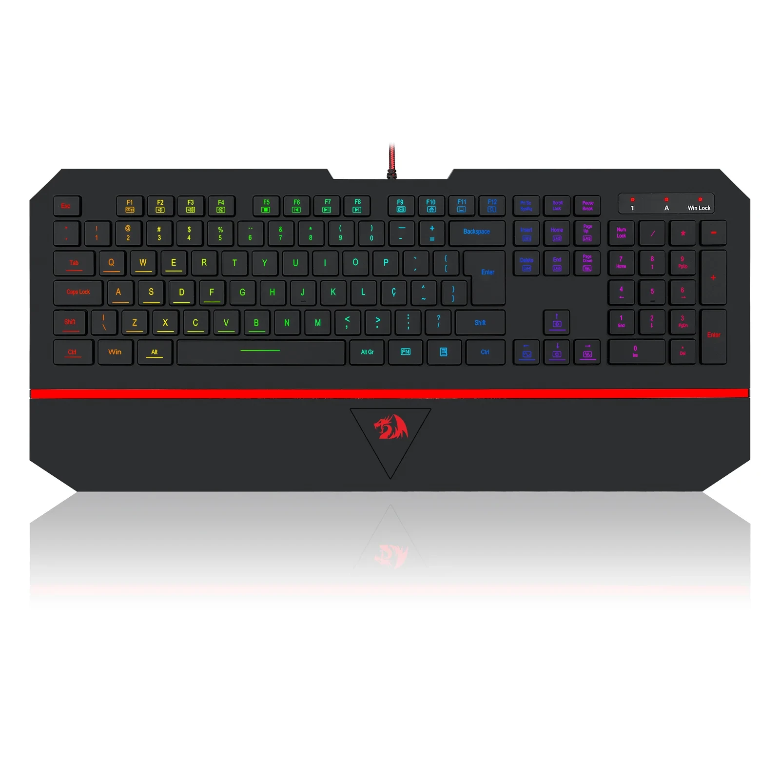 Teclado Membrana RGB Preto Karura 2