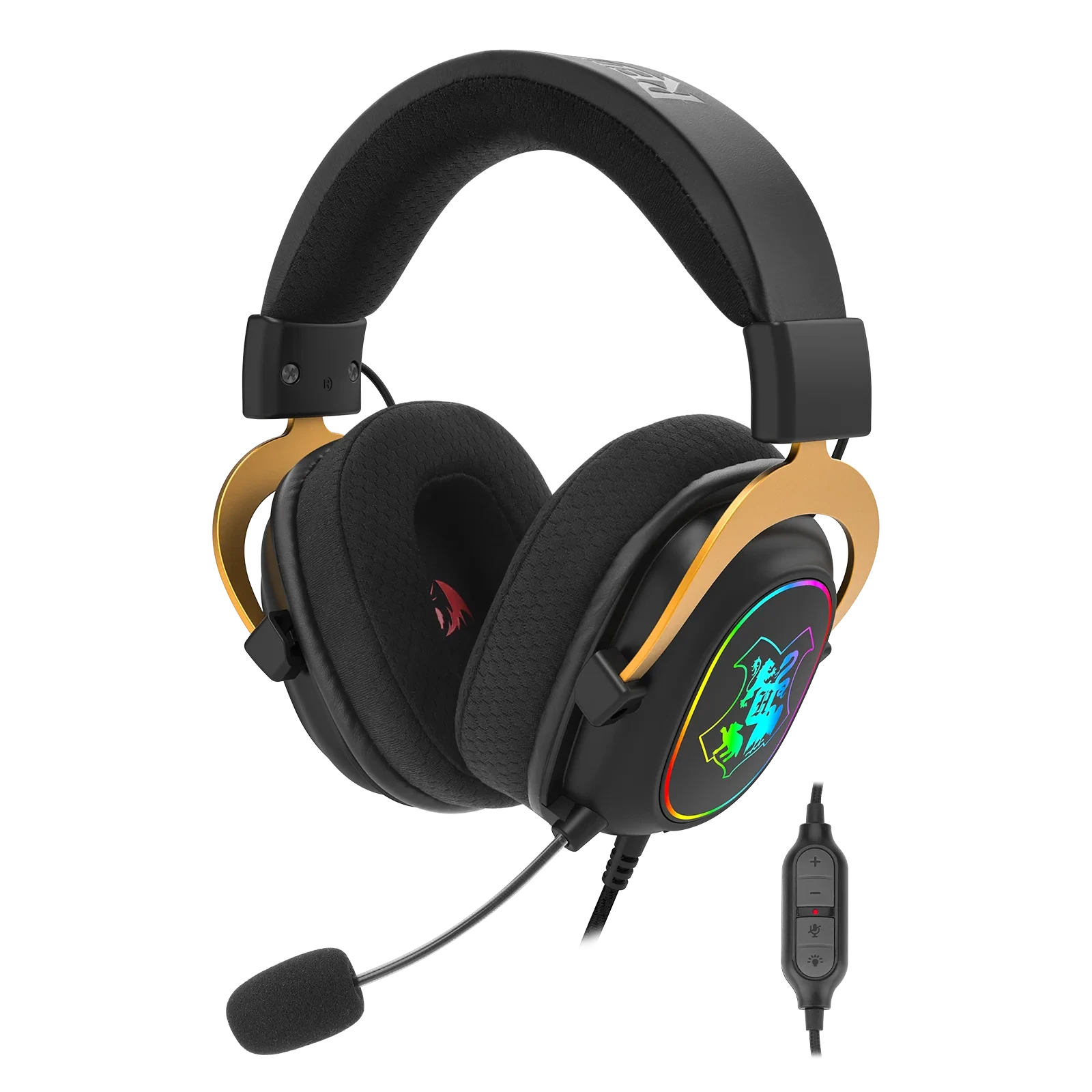 Headset Gamer Harry Potter Zeus Hogwart's RGB Preto HP-510 RGB