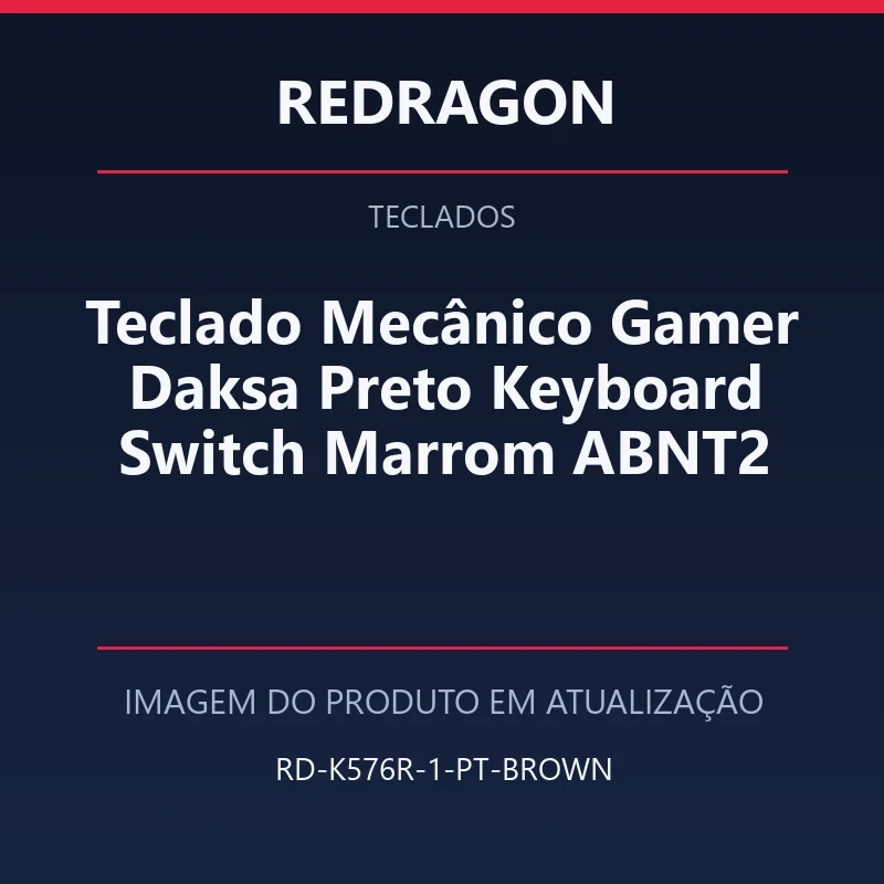 Foto em atualização para Teclado Mecânico Gamer Daksa Preto Keyboard Switch Marrom ABNT2