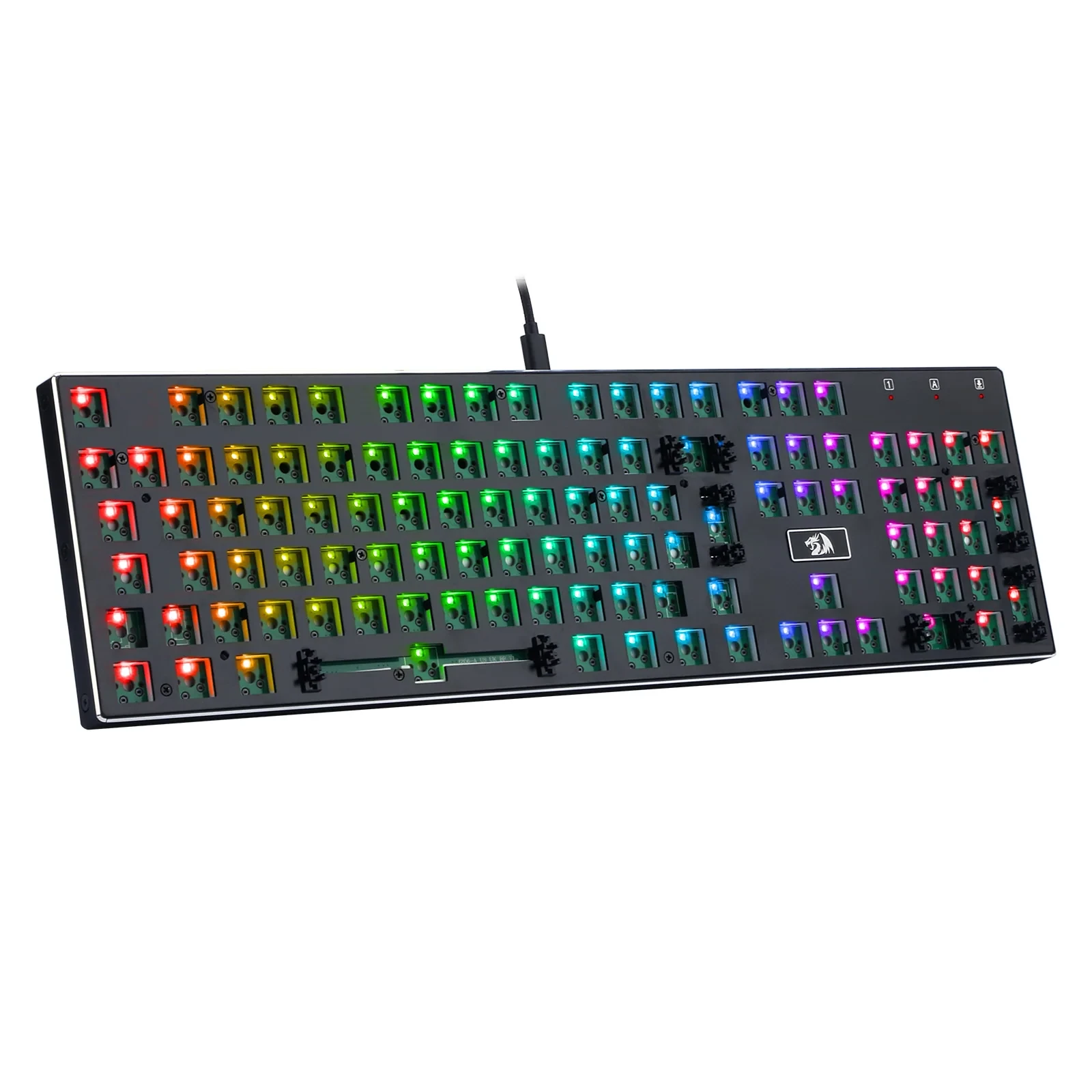 Base Para Teclado Mecânico Gamer Devarajas-barebone Edition Preto RGB