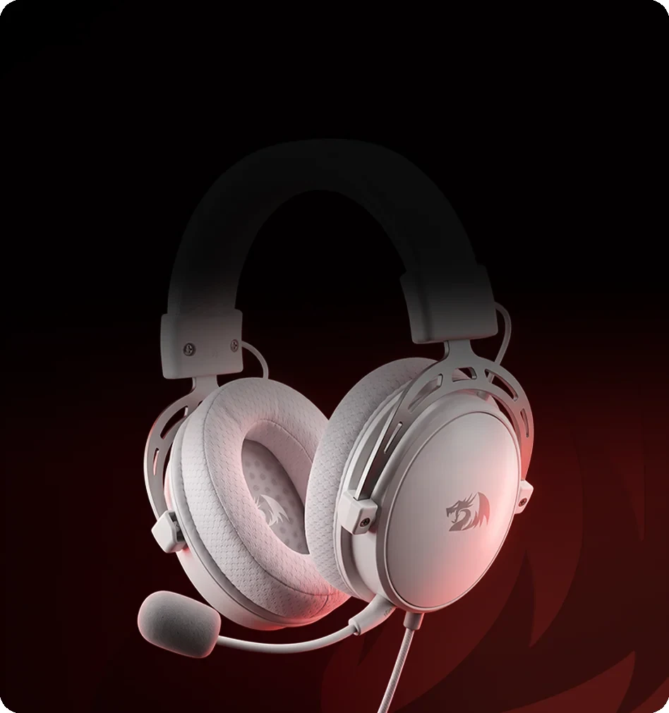 Headset Gamer Redragon Cragblade Branco H541W
