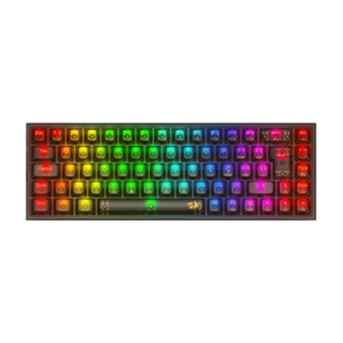 Teclado Mecânico Gamer Castor PRO RGB Preto Switch Crystal Linear S/f - K631CTB-RGB-PRO