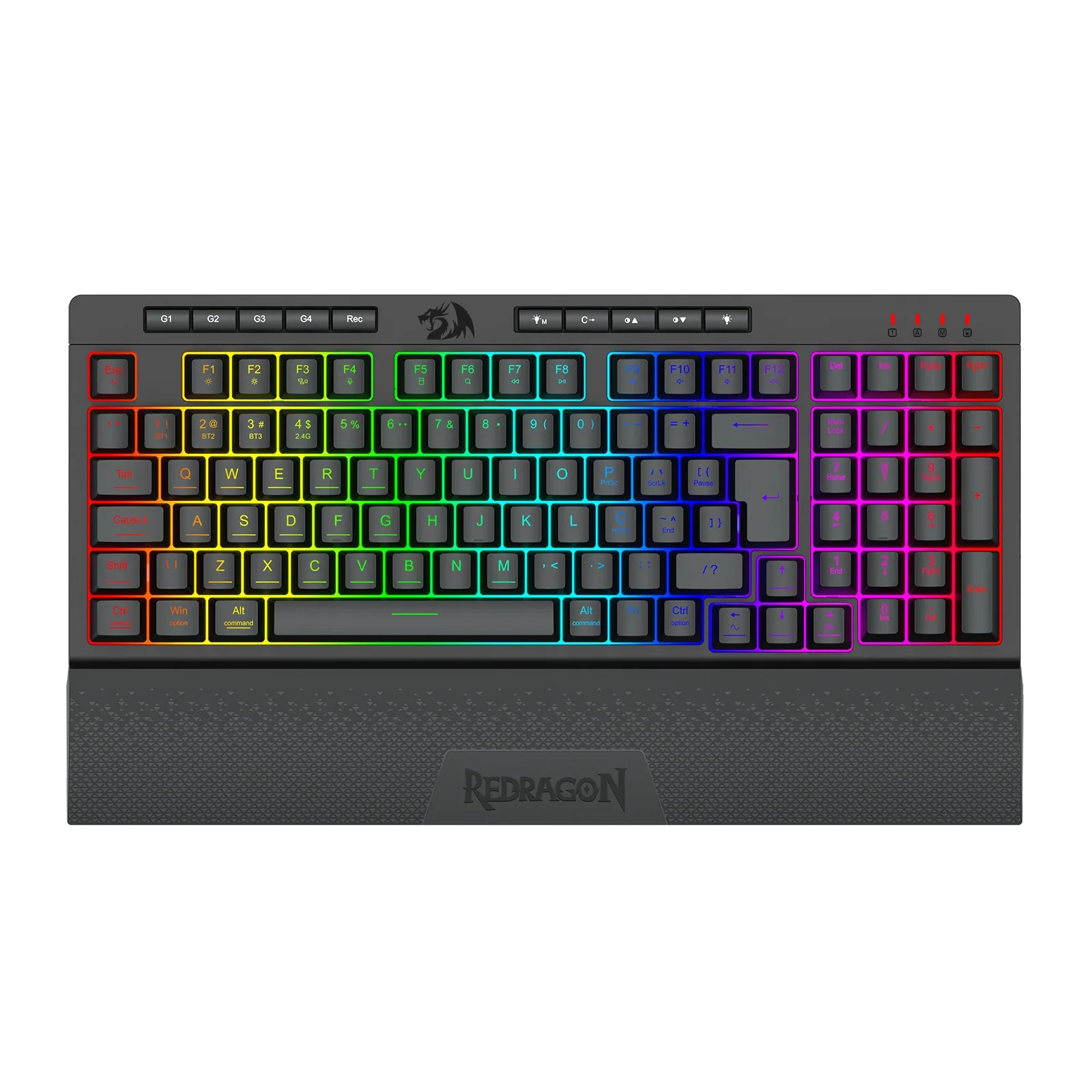 Teclado Membrana Gamer Shiva PRO 98 RGB Preto S/f - K515RGB-PRO Pt