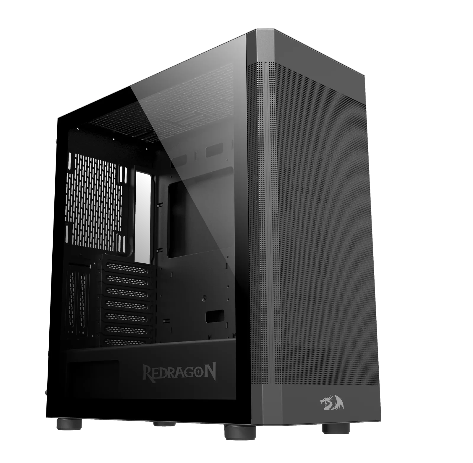 Gabinete Redragon Aeroglass Preto CA-602B