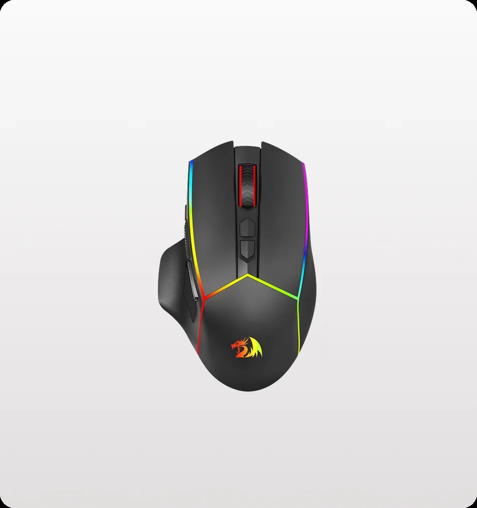 Mouse Gamer Redragon Axe PRO Preto S/f M814RGB-PRO