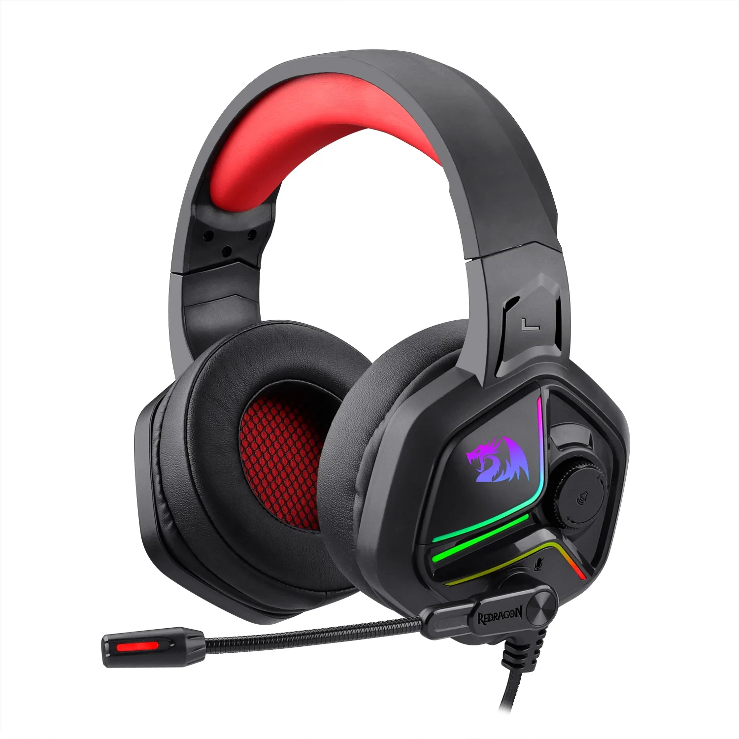 Headset Gamer Ajax Com LED Preto