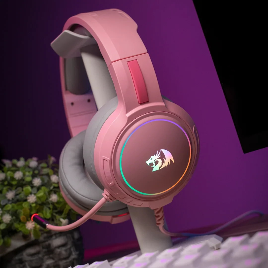 Headset Gamer Mento Rosa