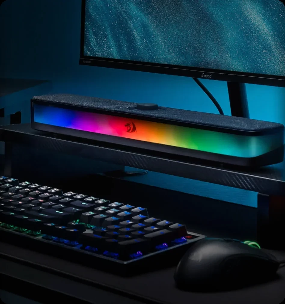 Caixa De Som Soundbar Gamer Neo Com RGB Preto GS515