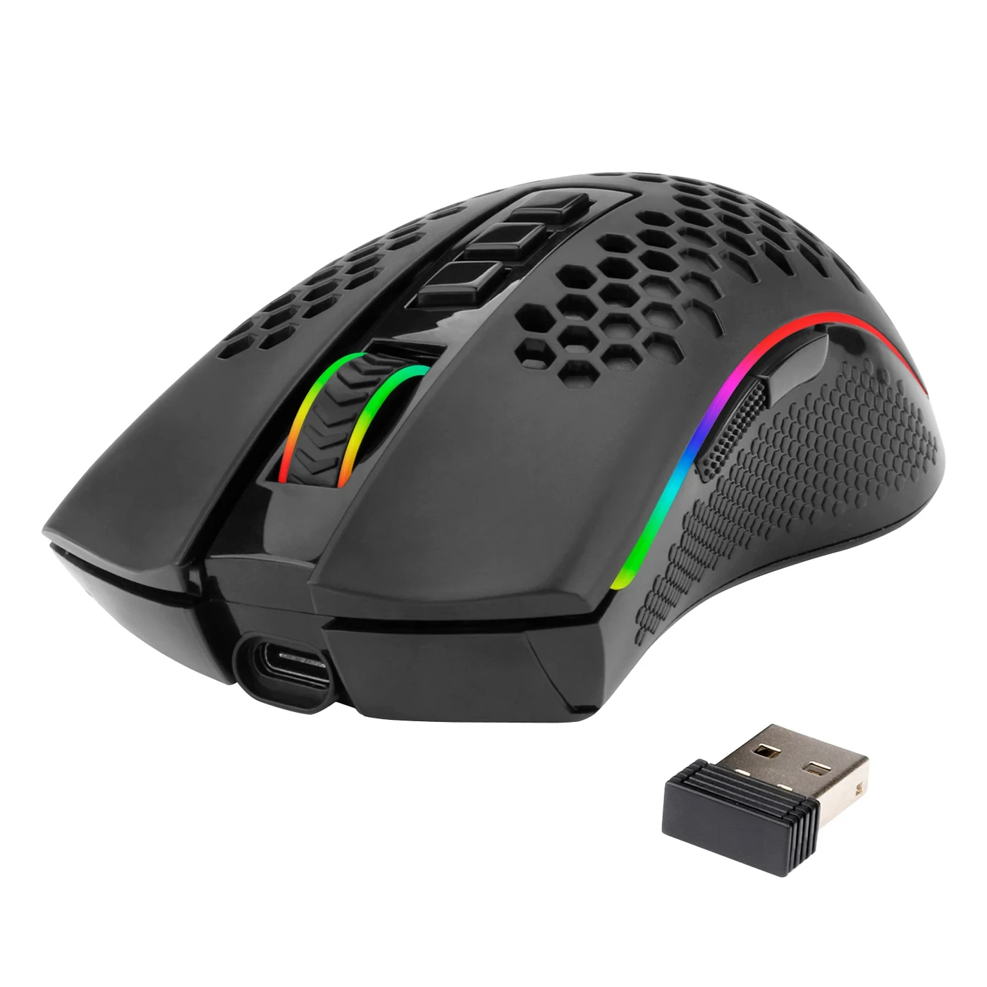 Mouse Gamer Redragon Storm PRO RGB Wireless Preto S/f