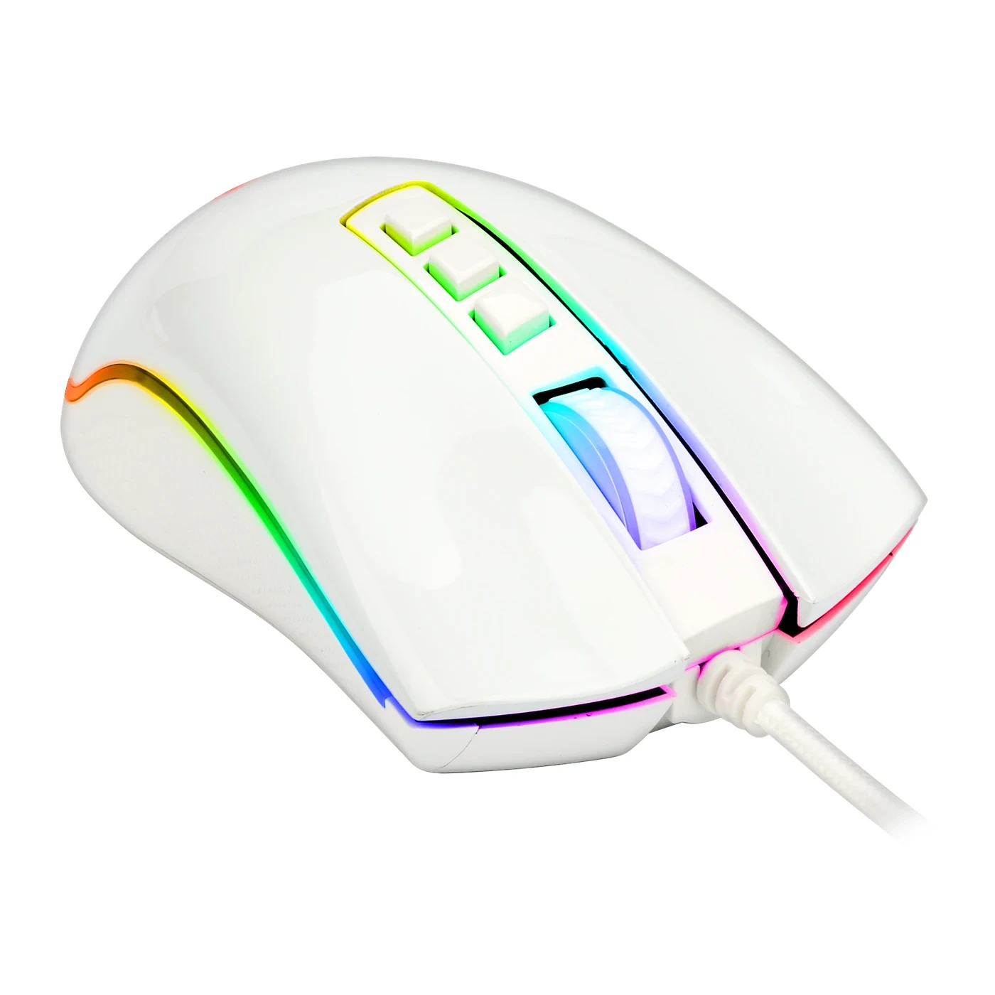 Mouse Gamer Cobra FPS RGB Lunar White