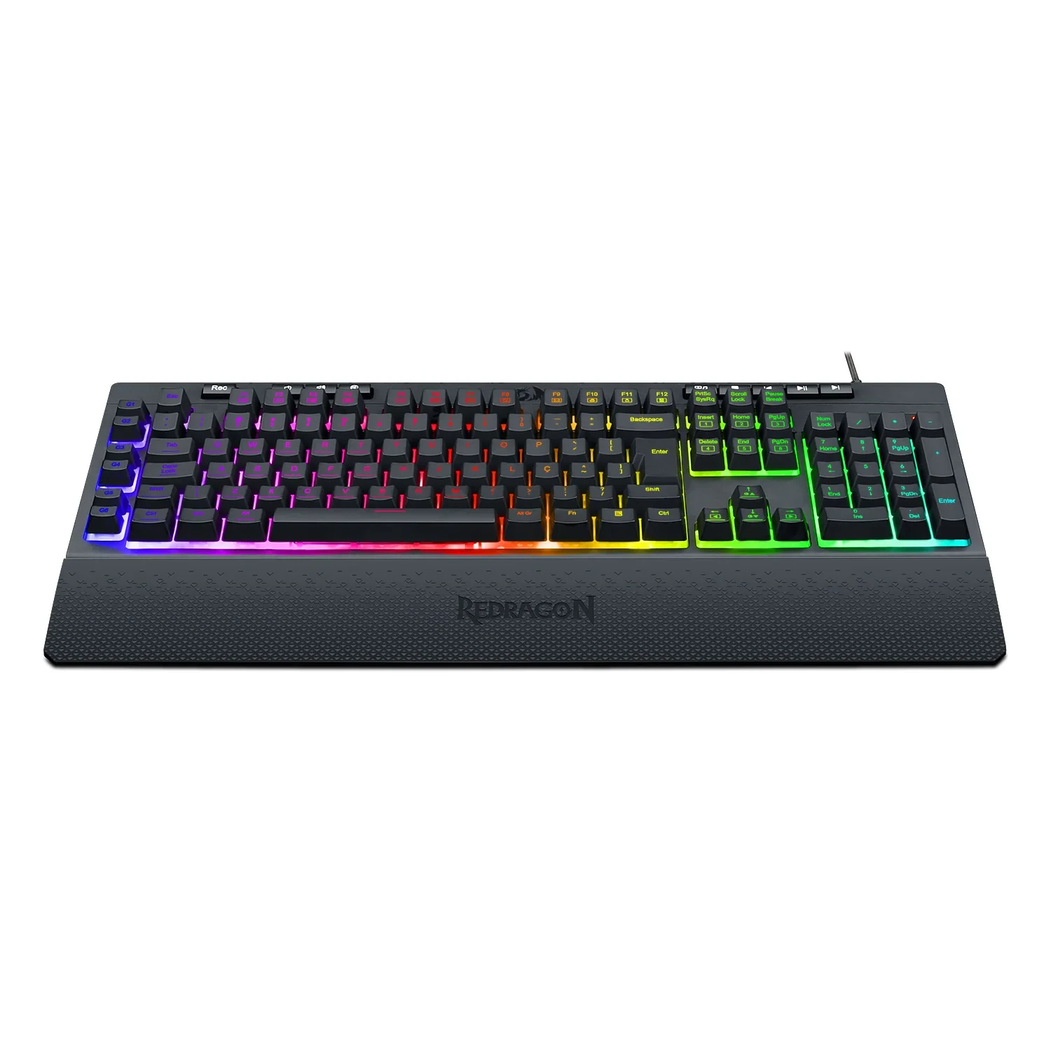 Teclado Membrana Gamer ABNT2 Shiva RGB Pto