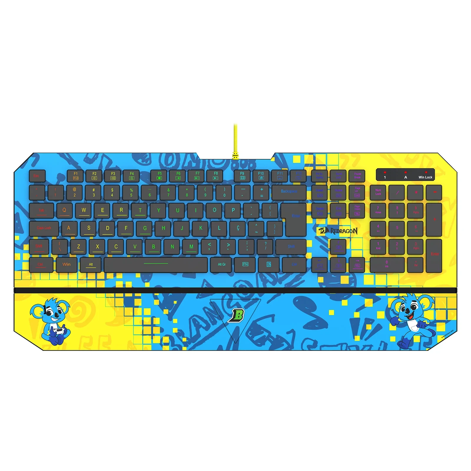 Teclado Gamer Redragon Brancoala RGB
