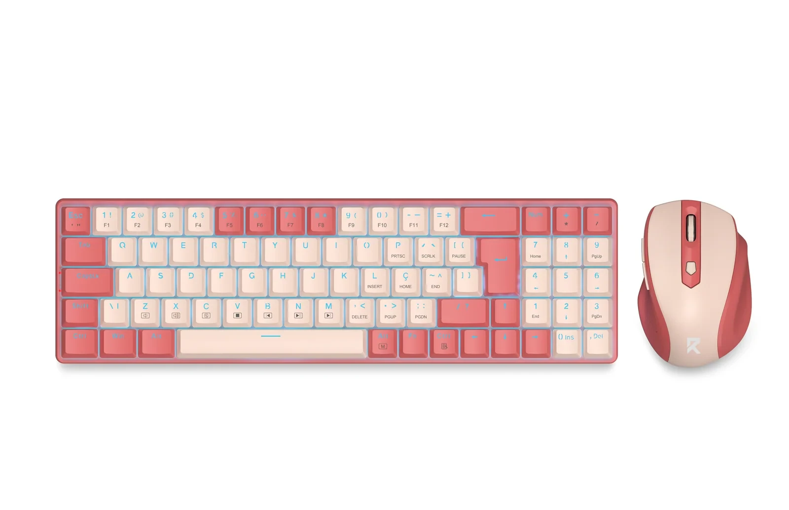 Combo Teclado + Mouse Redragon BS-8772 Rosa