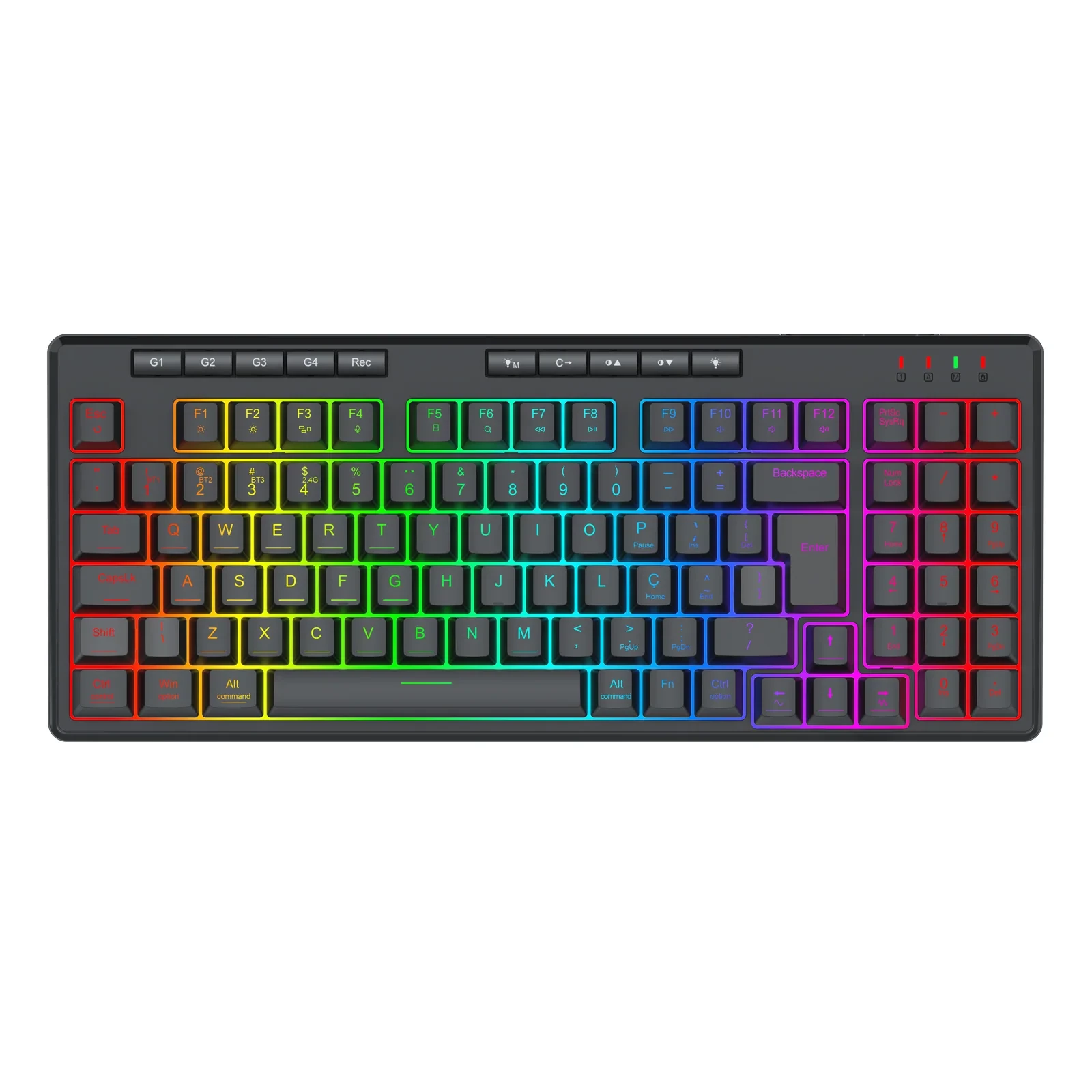 Teclado Membrana Redragon Varro PRO Preto RGB S/f - K517RGB-PRO