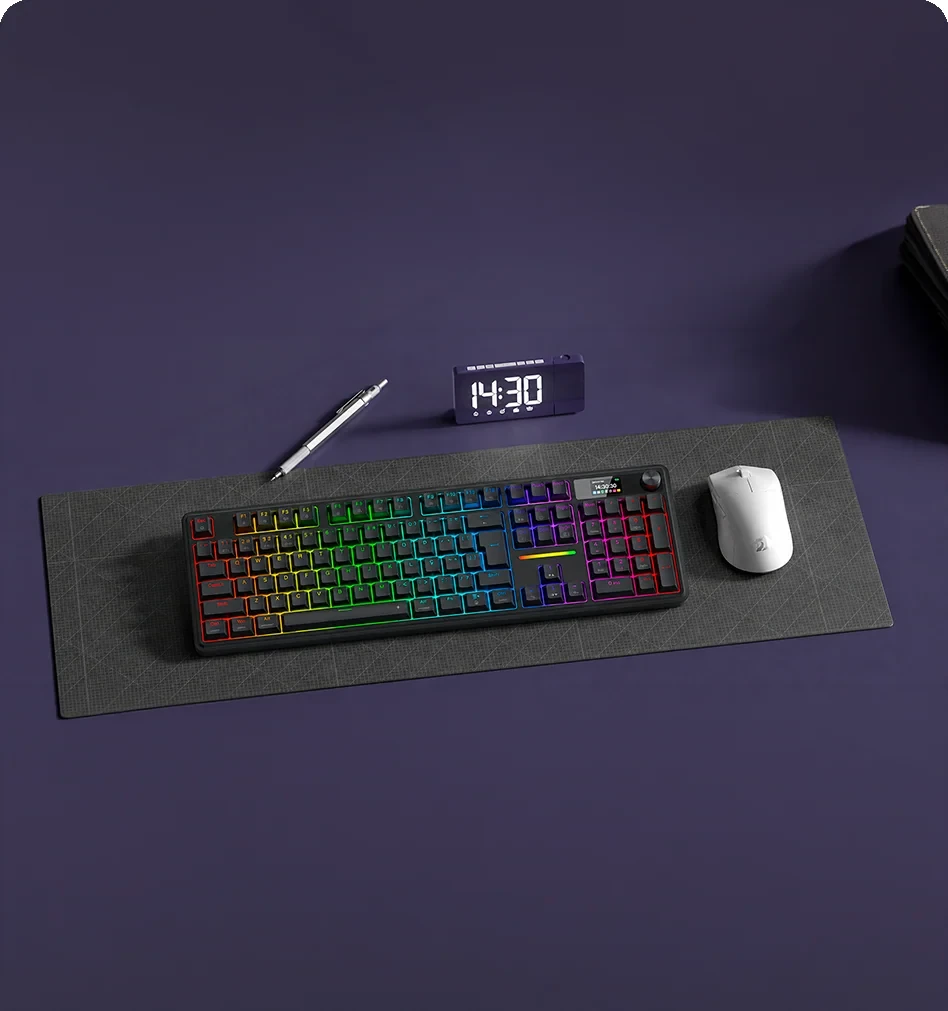 Teclado Mecânico Redragon Terraflare PRO Preto Switch S/f - K762RGB-PRO