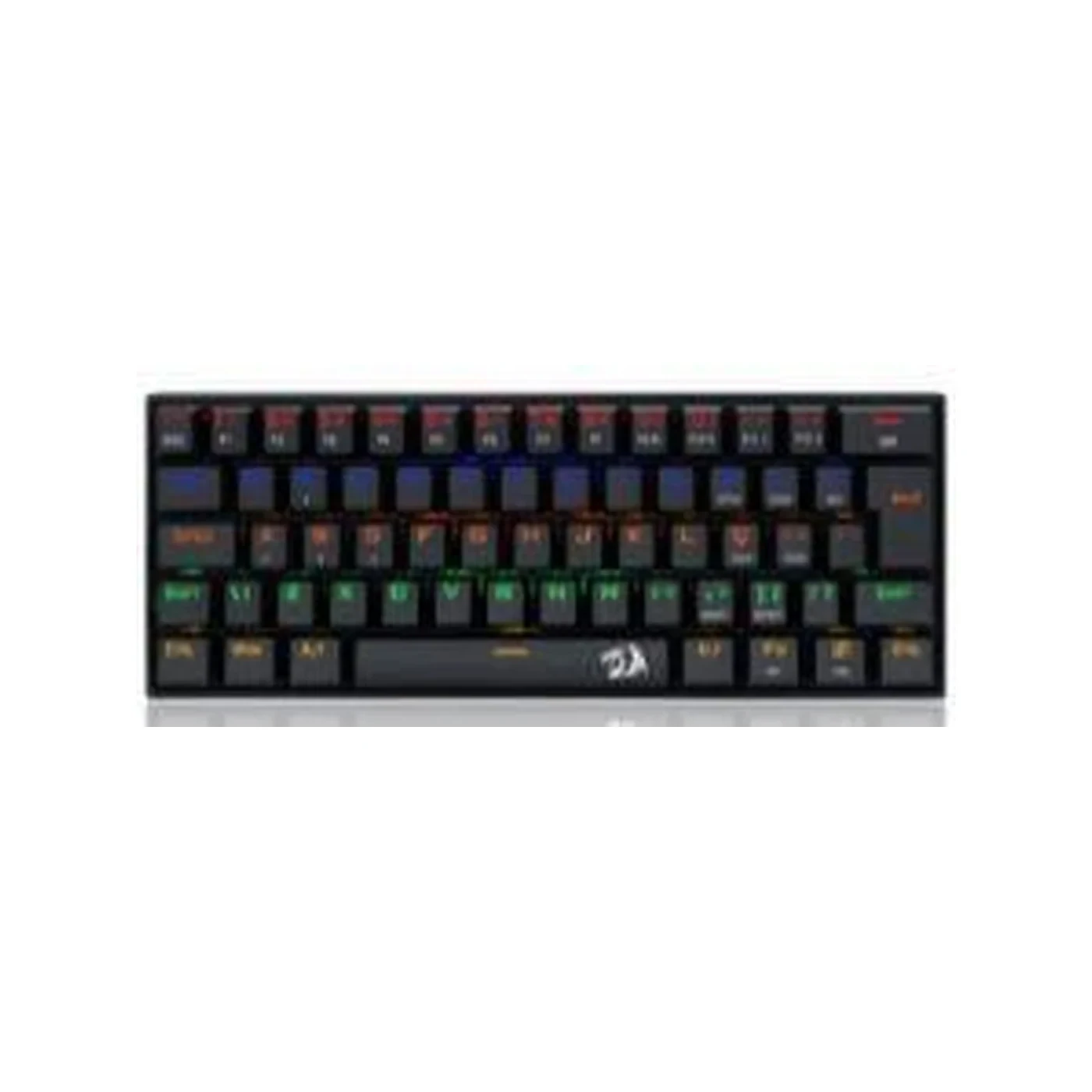 Teclado Gamer Mecânico Lakshmi Rainbow Preto Switch Marrom ABNT2