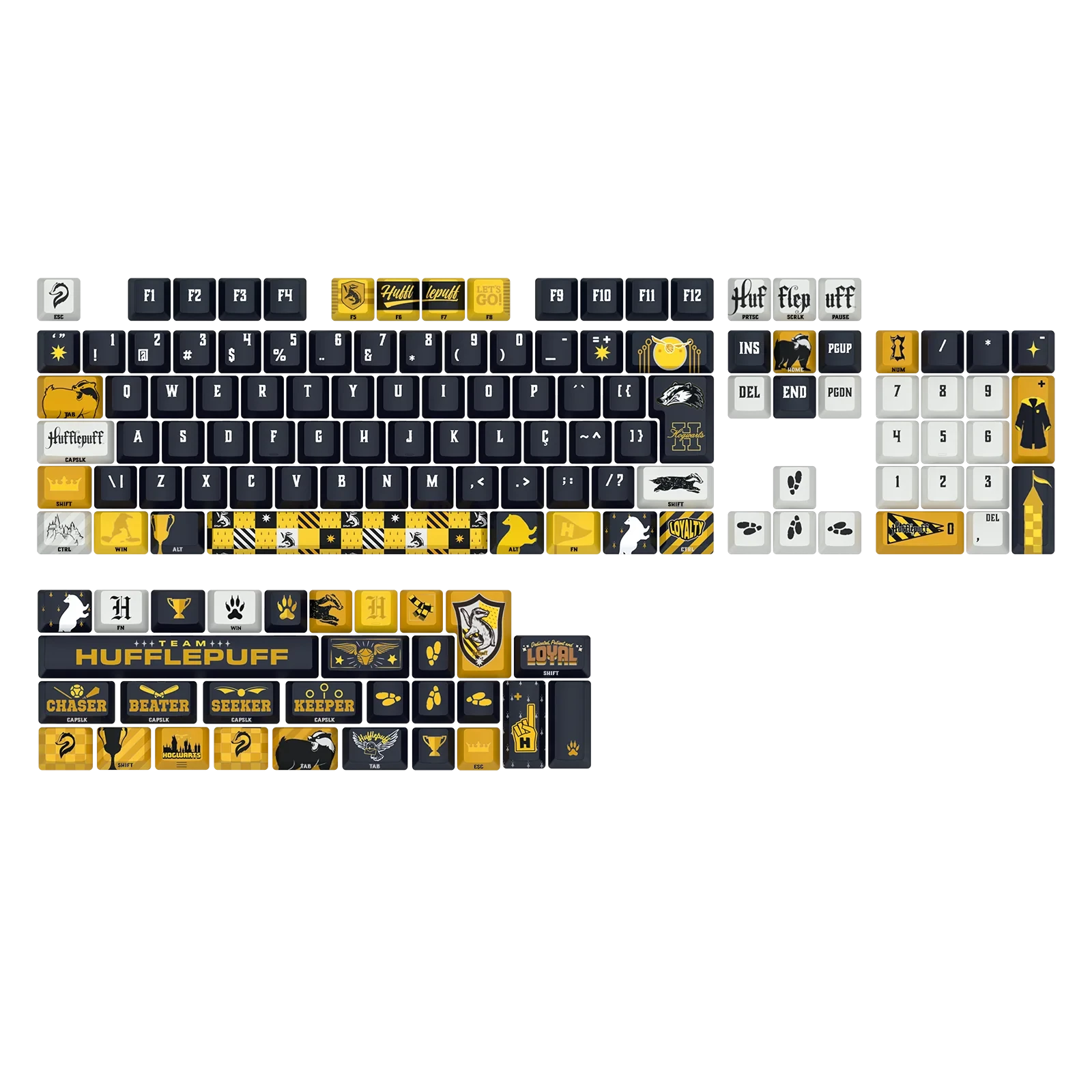 Keycap Gamer Harry Potter Hufflepuff HP-943