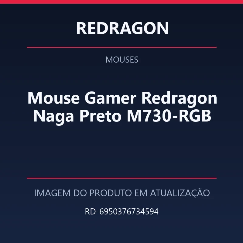 Foto em atualização para Mouse Gamer Redragon Naga Preto M730-RGB