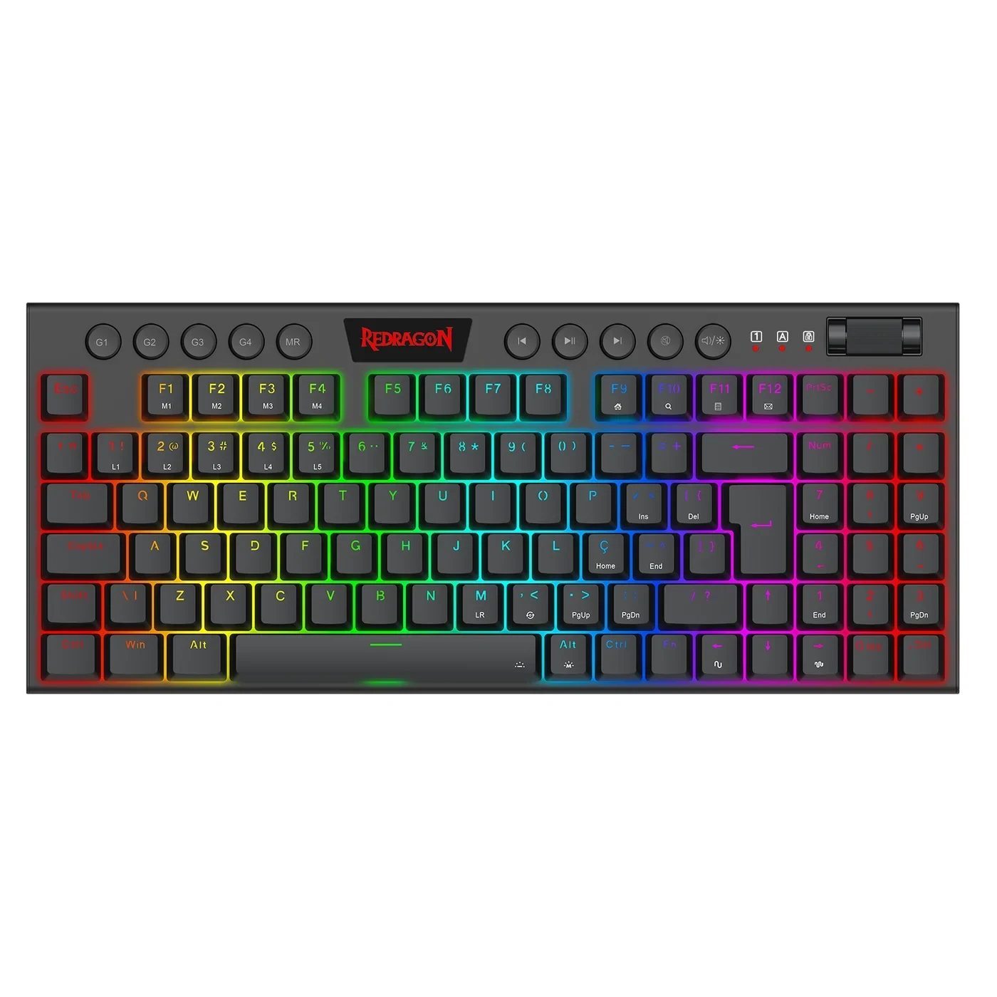 Teclado Mecânico Yi 96% RGB Pretoswitchmarrom