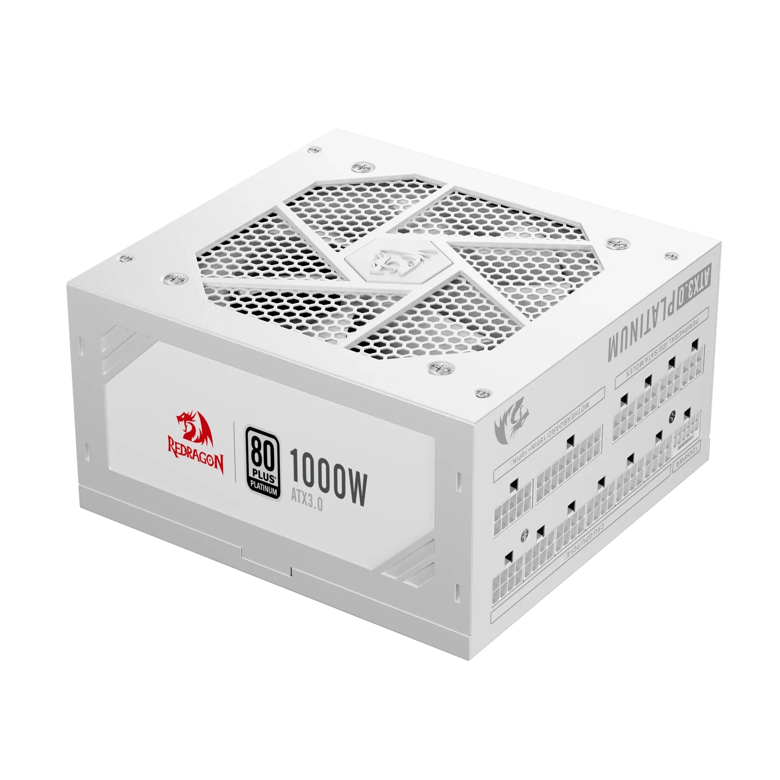 Fonte Redragon 1000 Watts Full Modular 80 Plus Platinum Branco