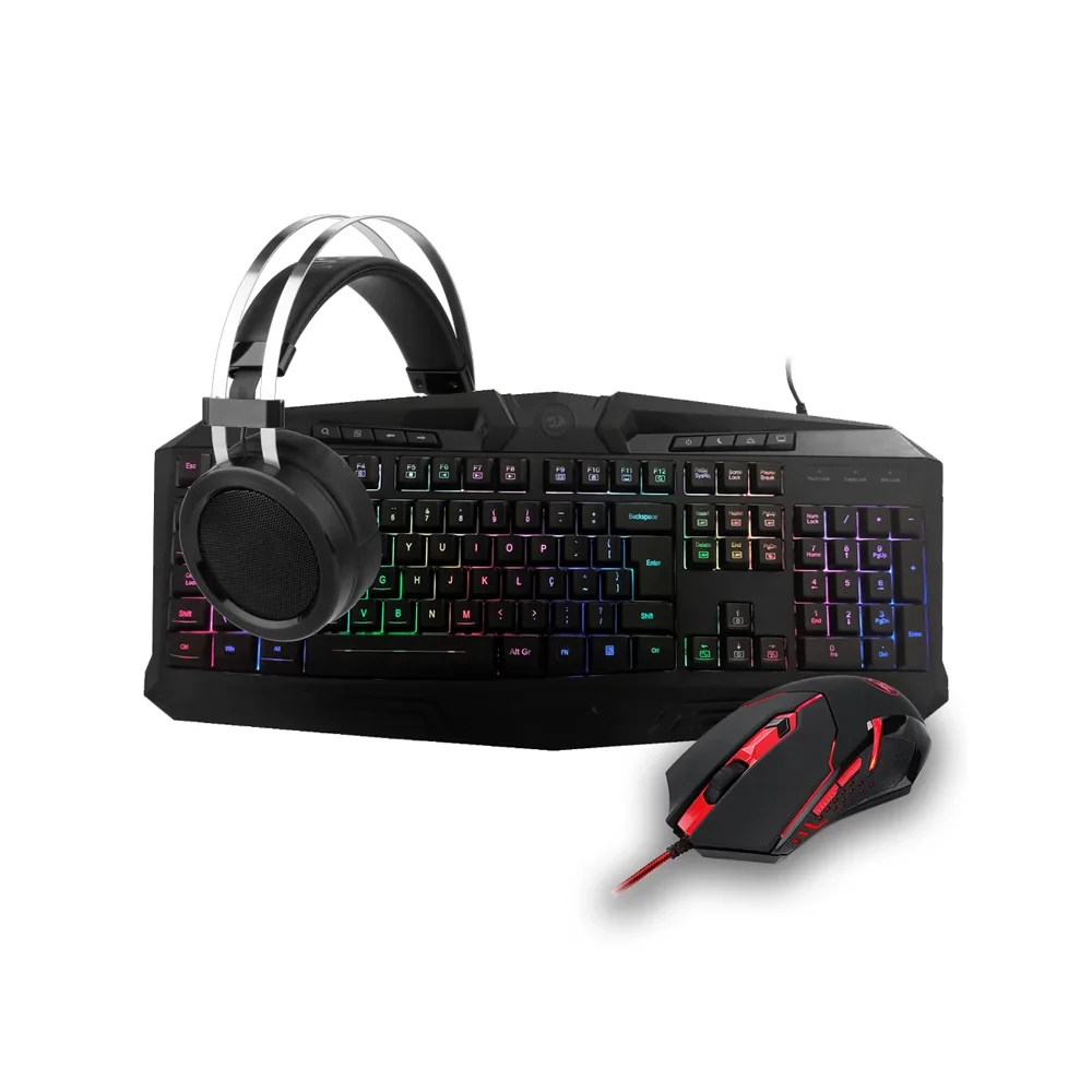 Kit Gamer Teclado/mouse/mousepad/headset S112