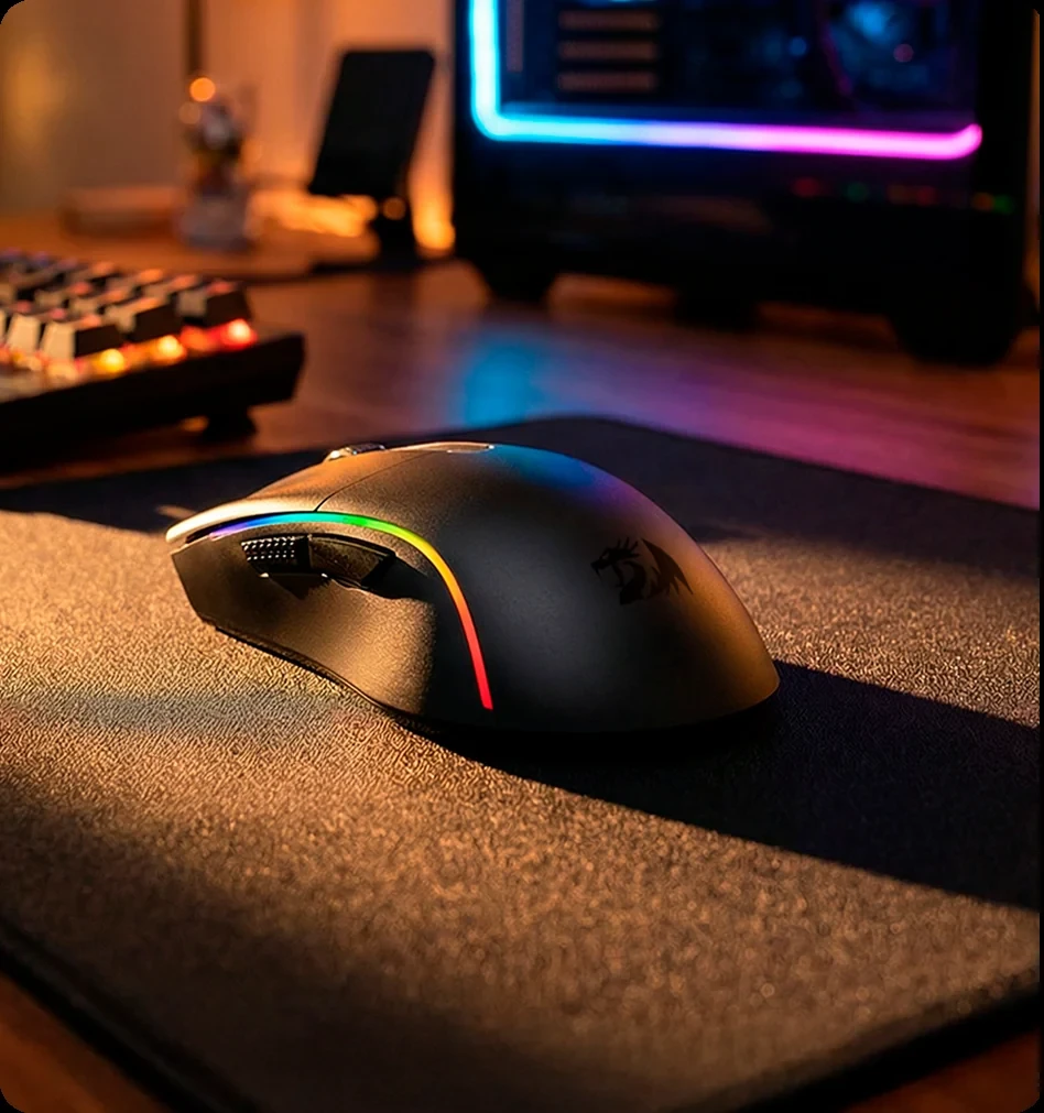 Mouse Gamer Redragon Deicide PRO RGB Preto S/f M816-PRO