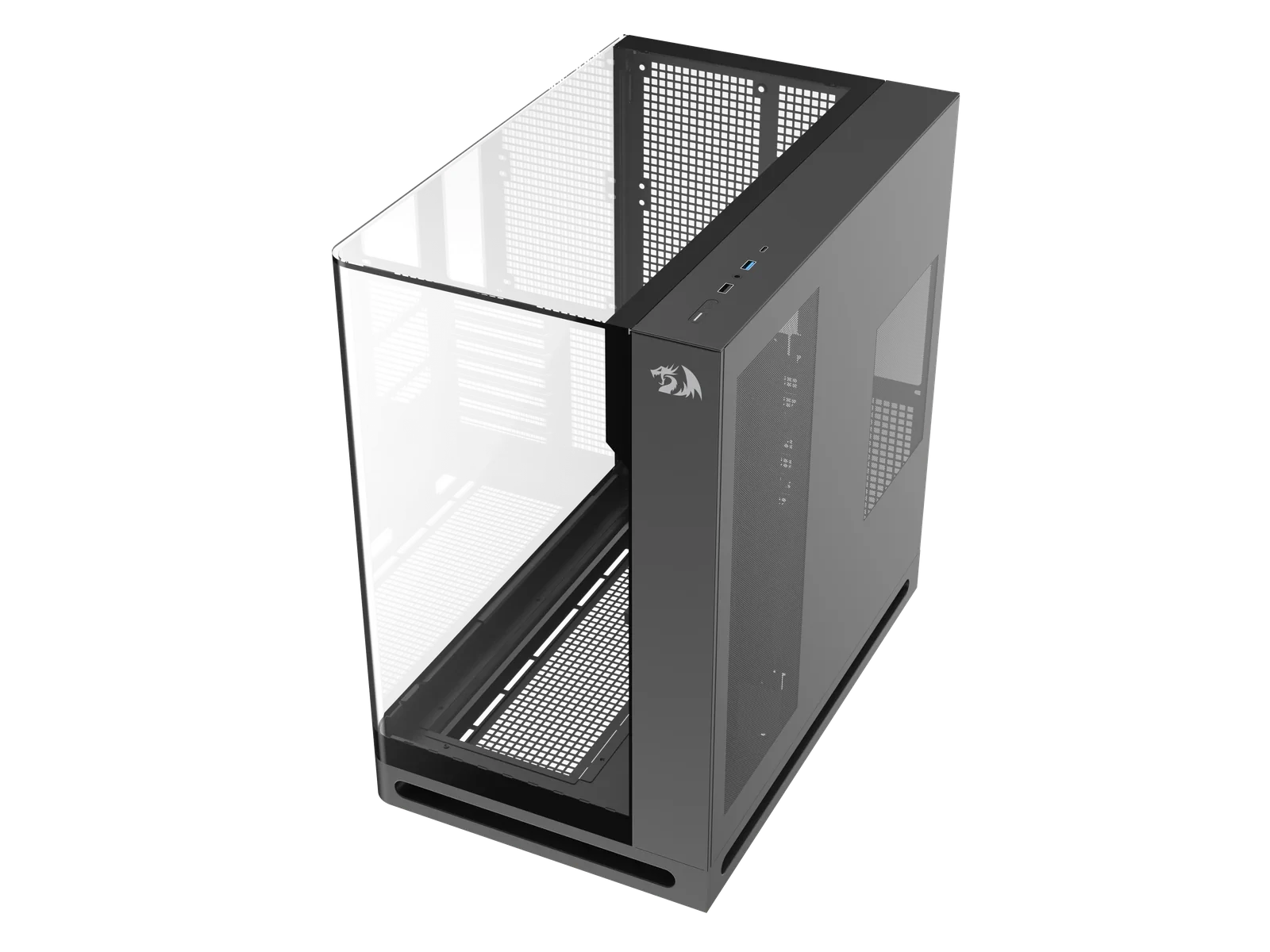 Gabinete Redragon Wideview Curvo Preto (s/ Fan) - GC-630