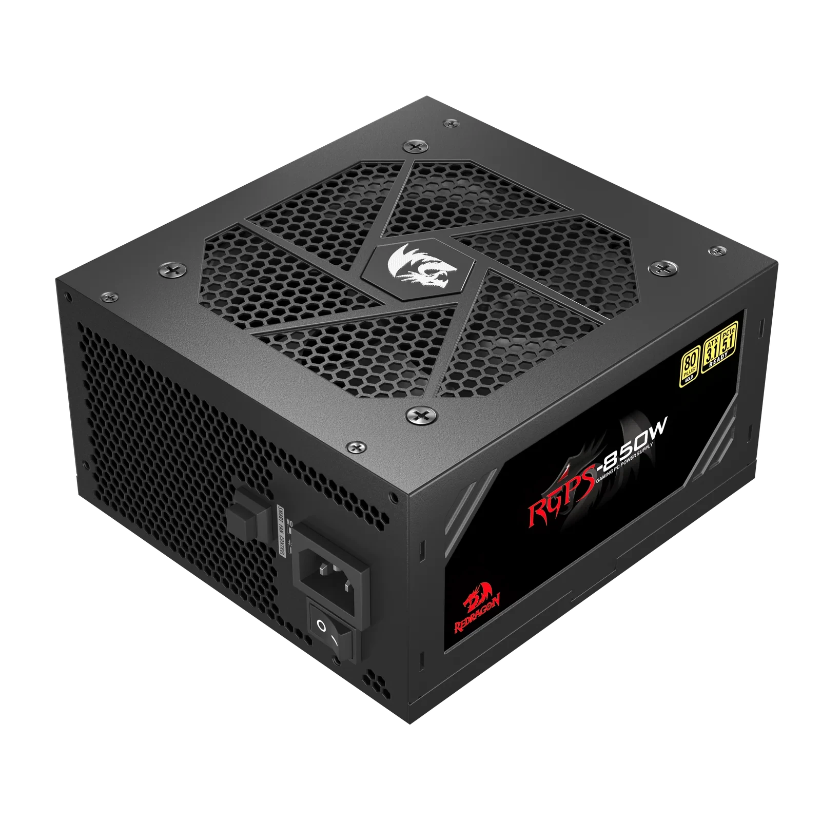 Fonte Redragon RGPS-850 Watts Full Modular 80 Plus Gold Preto GC-PS010 V2