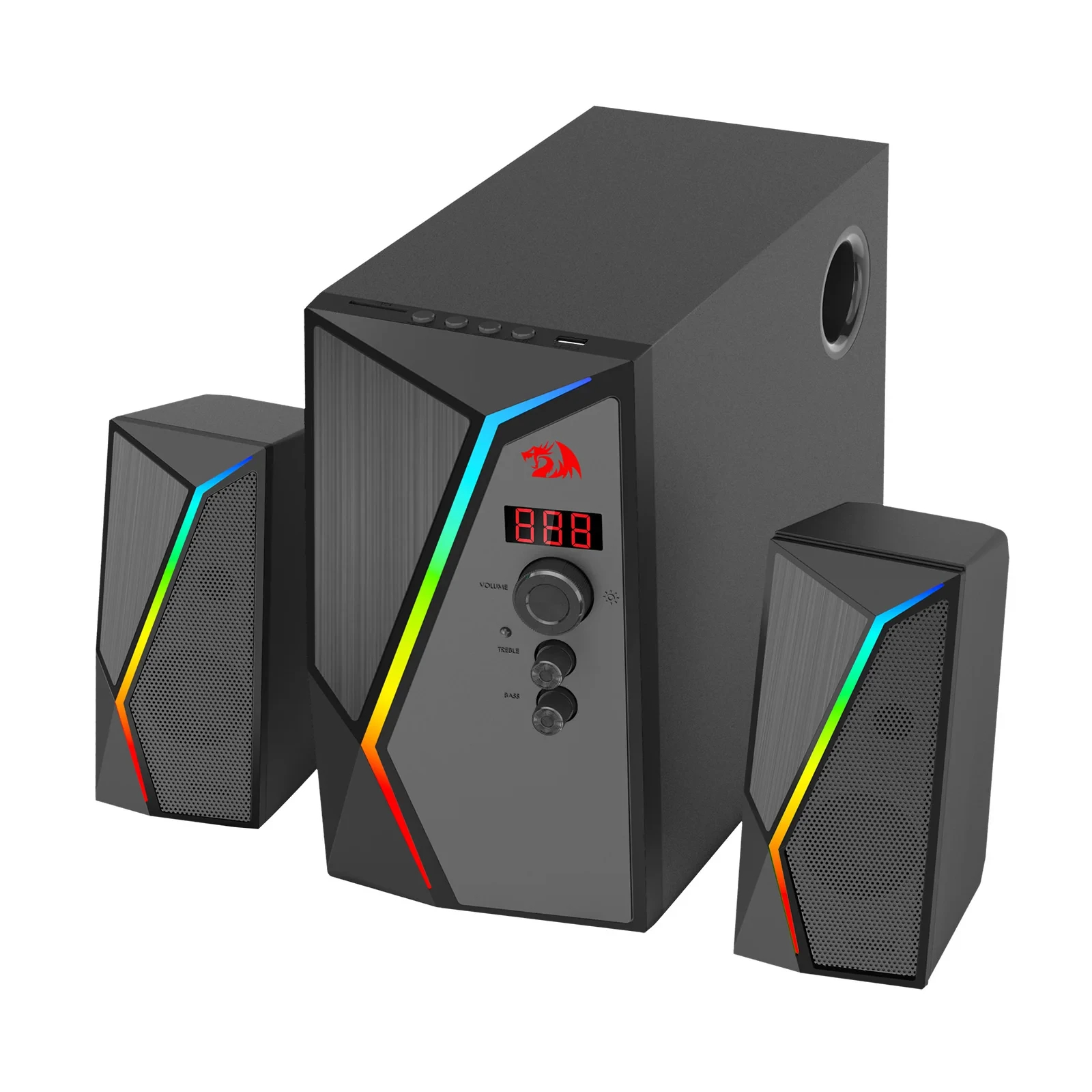 Caixa De Som Gamer Anvil PRO RGB Preto GS520-PRO