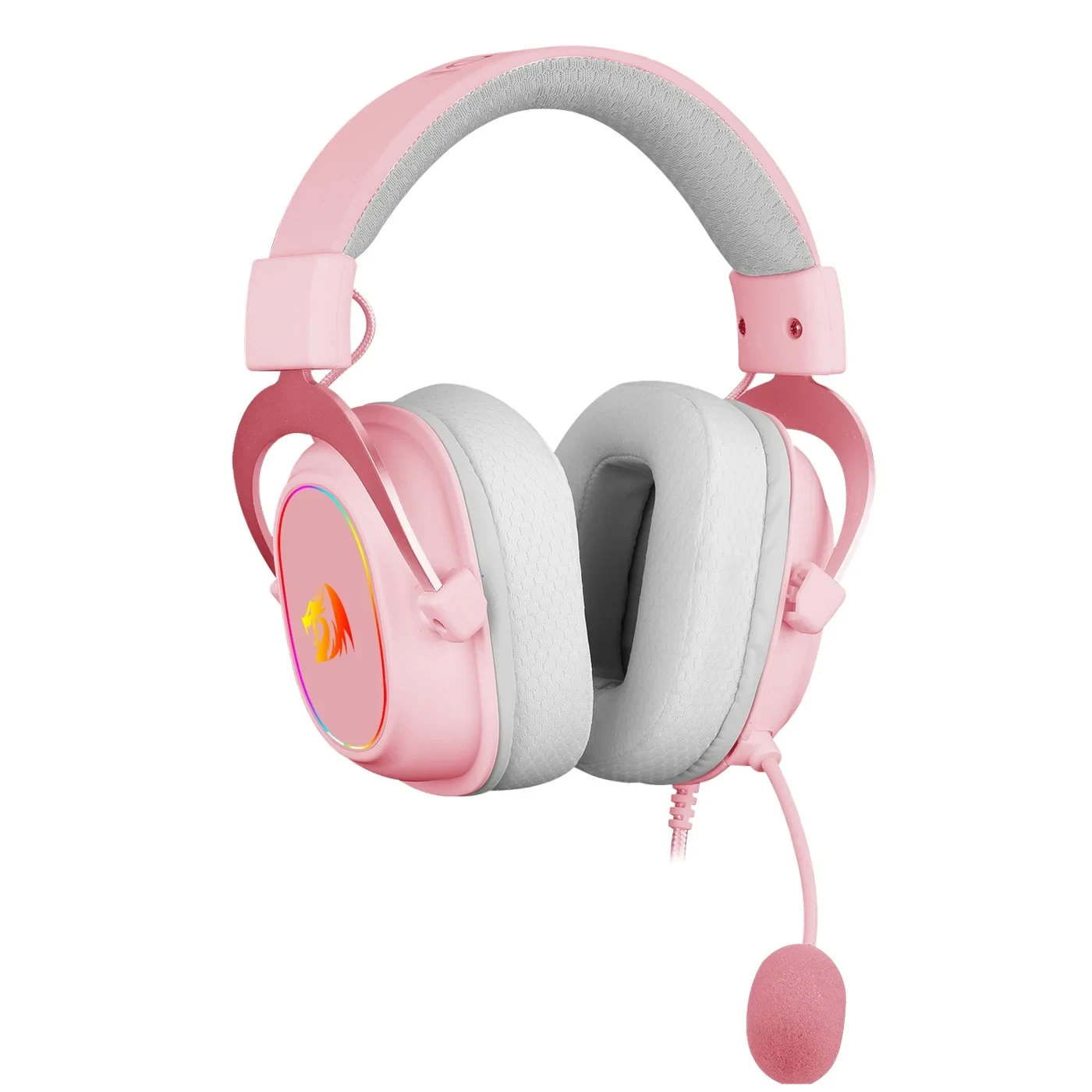 Headset Gamer Zeus X Rosa RGB