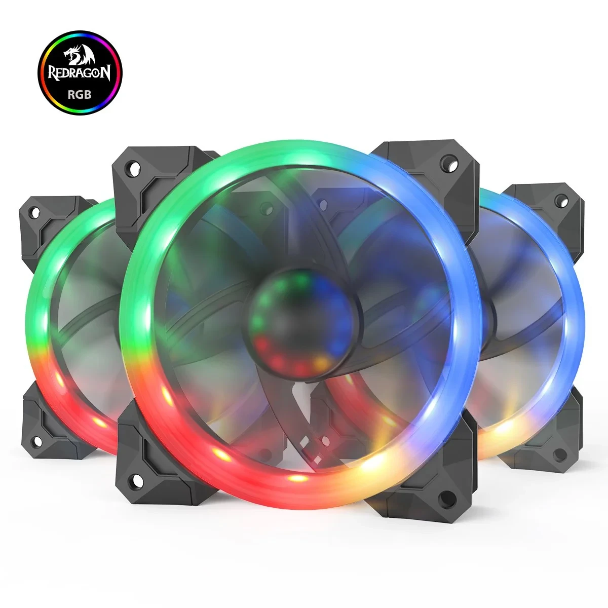 Kit Gamer C/ 3 Fans RGB F008