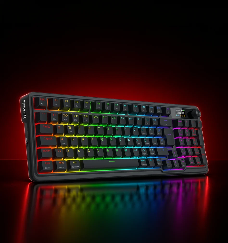 Teclado Mecânico Redragon Galatin PRO Preto RGB S/f Sw/ Pt-mambo - K719RGB-PRO