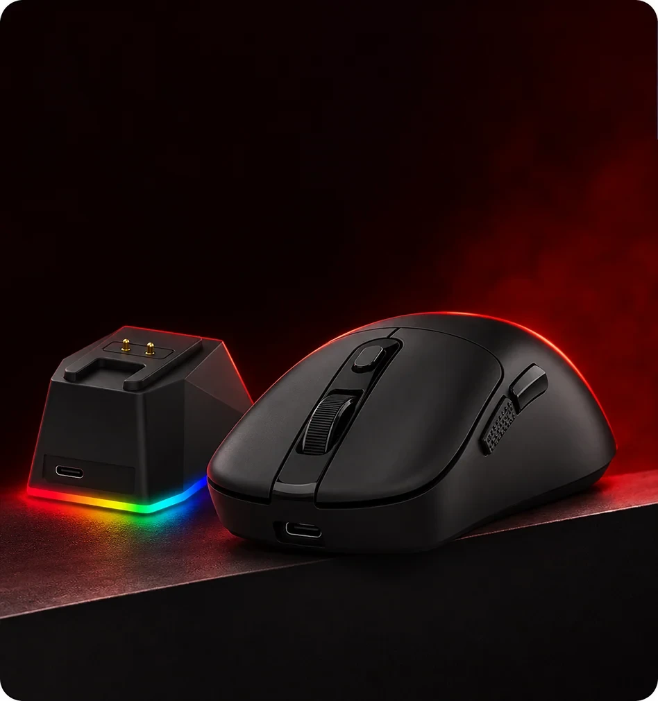 Mouse Redragon Ebony Ultra C/ Base De Carregamento S/f Preto - M998-ULT