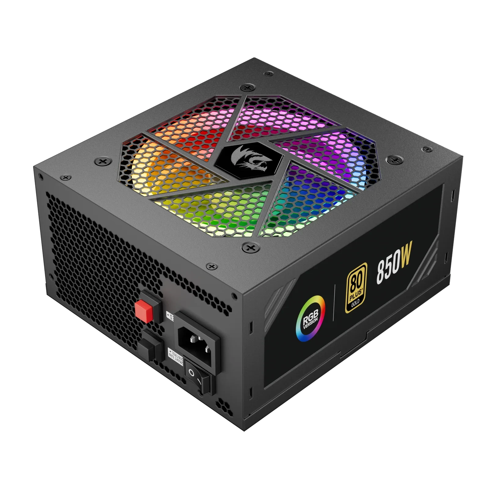 Fonte Redragon 850 Watts Full Modular RGB 80 Plus Gold Preto