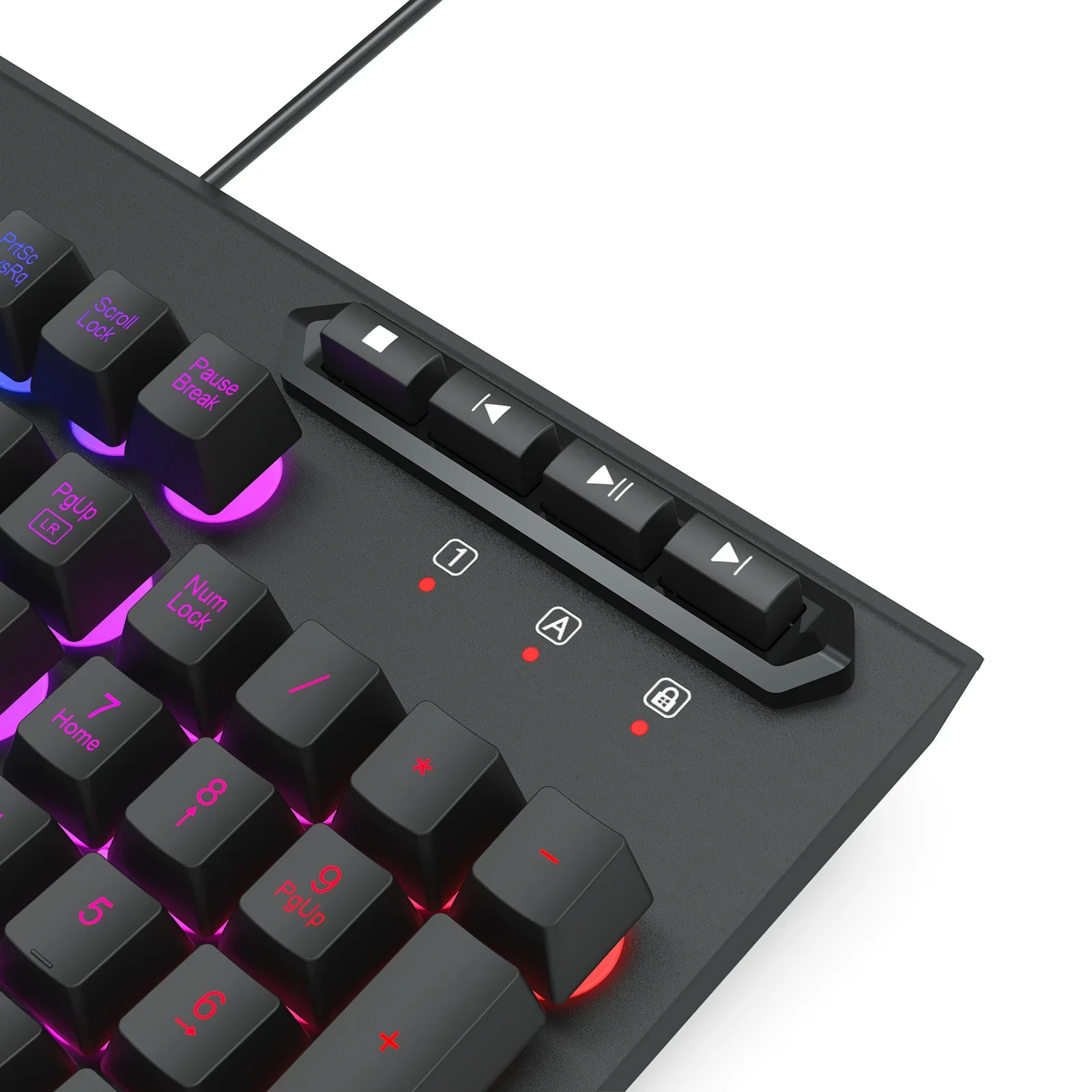 Teclado Membrana Gamer Redragon Aditya Preto