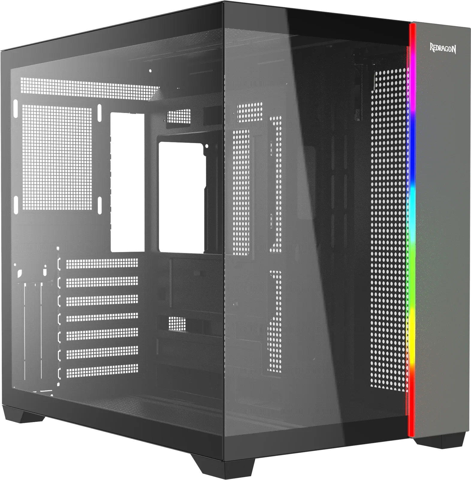 Gabinete Gamer Redragon Tesseract RGB Preto CA-614B Sem Fan