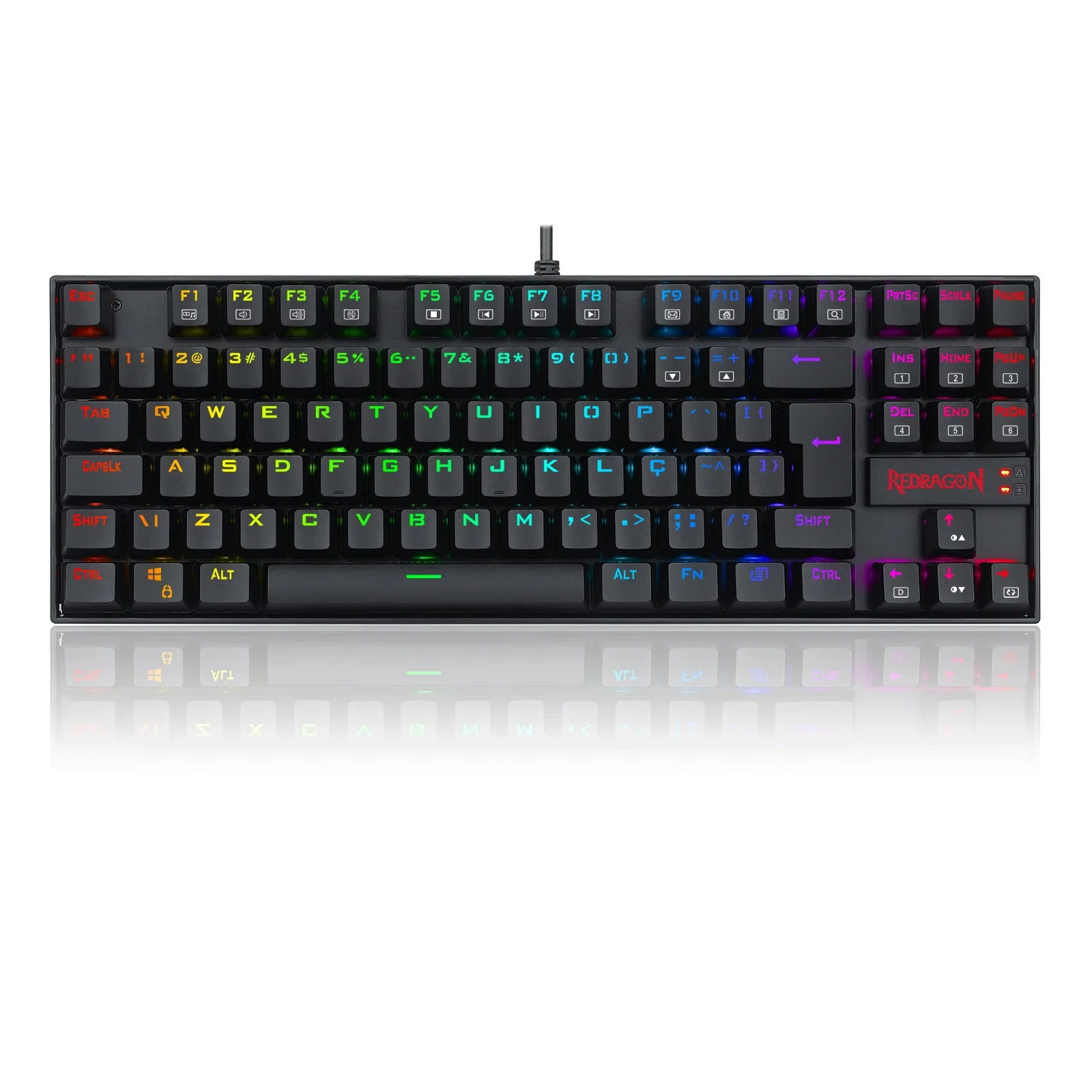Teclado Magnético Gamer Kumara PRO RGB Preto Switch Marrom K552RGB-PRO (pt-brown) V2