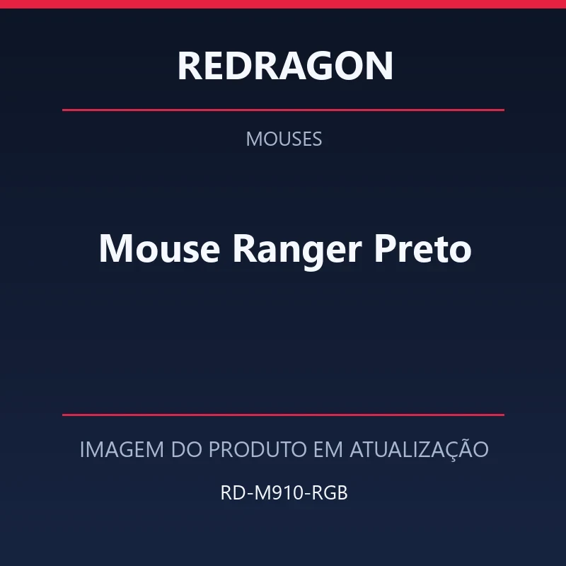 Foto em atualização para Mouse Ranger Preto
