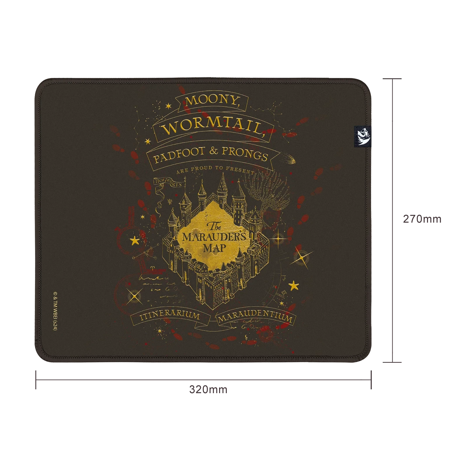 Mousepad Gamer 320X270X3mm Harry Potter Maraude's Map HP-935