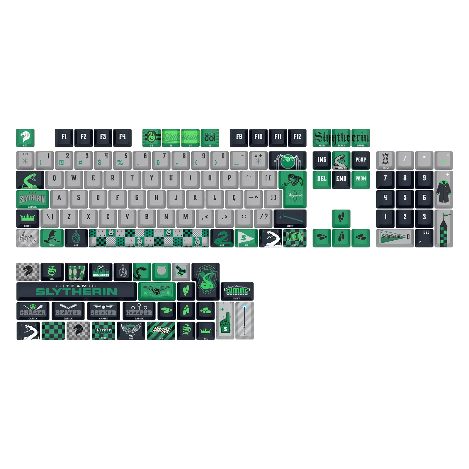 Keycap Gamer Harry Potter Slytherin HP-942