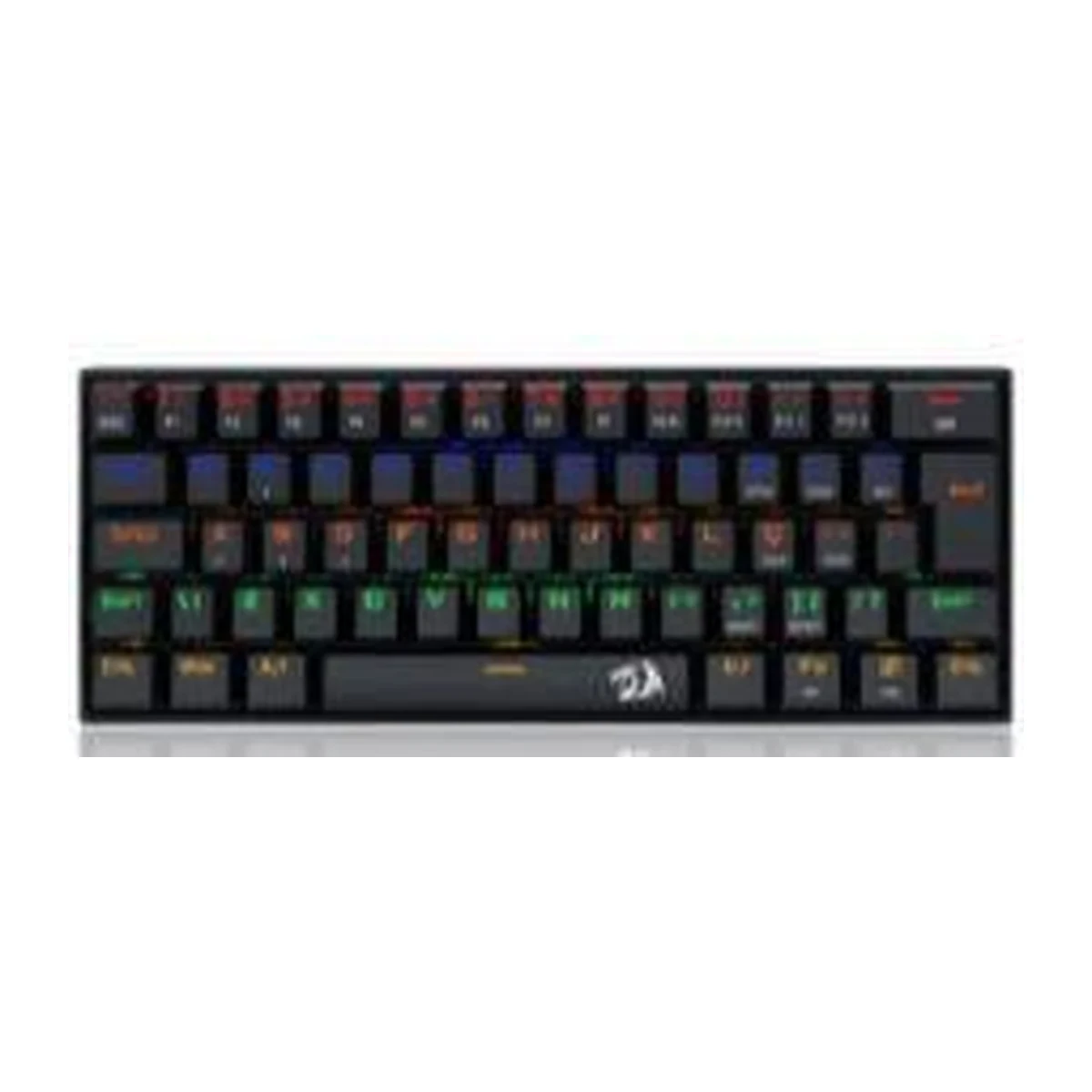 Teclado Gamer Mecânico Lakshmi Rainbow Preto Switch Preto ABNT2