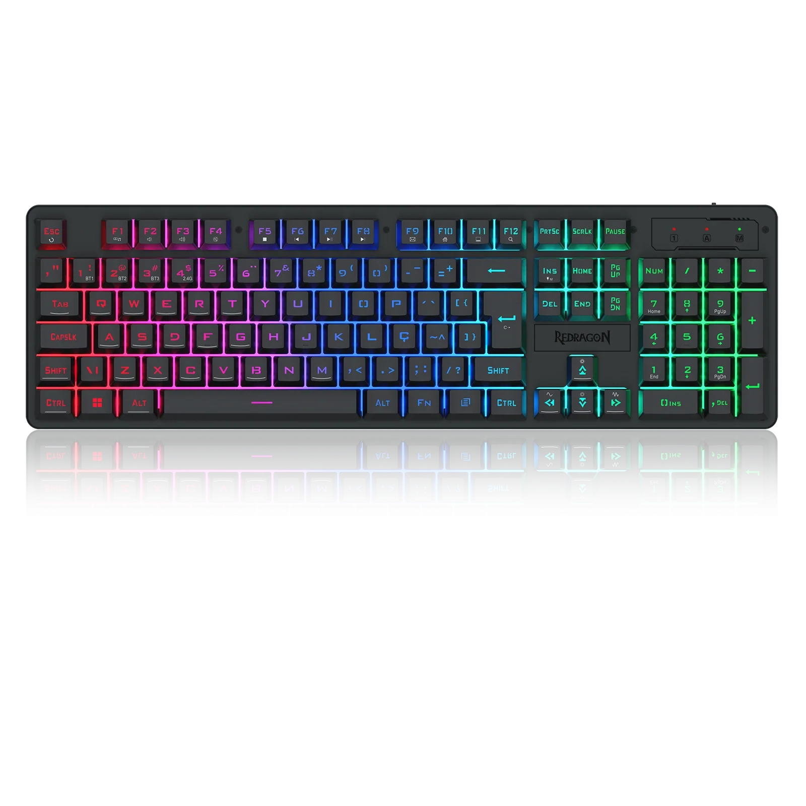Teclado Membrana Gamer Redragon Netherbane PRO S/f - K521RGB-KS Pt