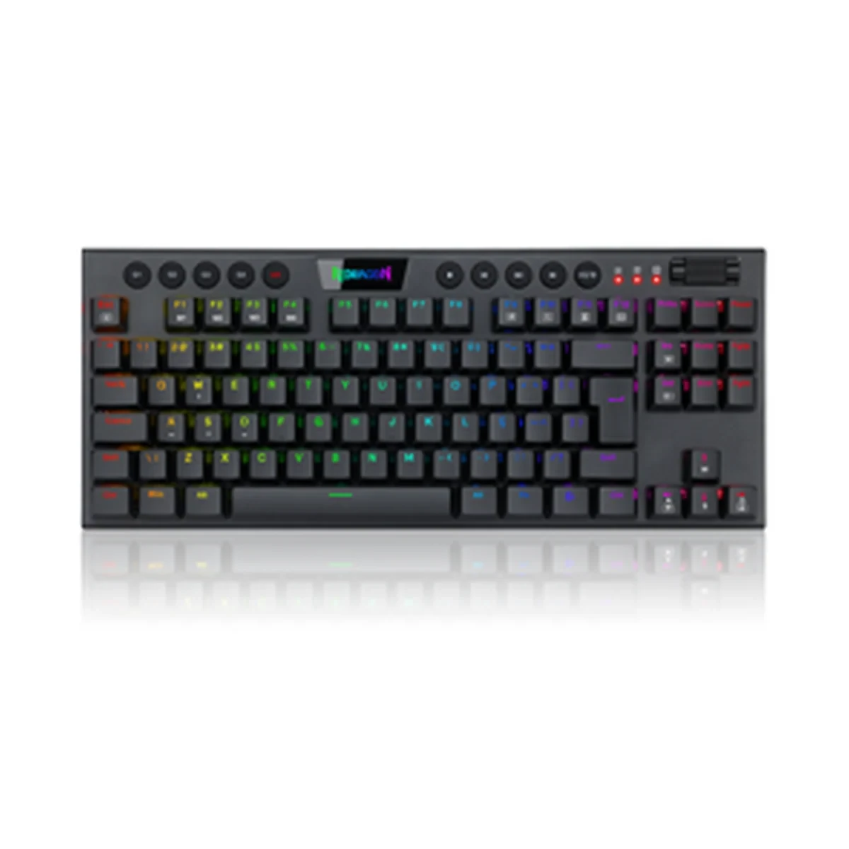 Teclado Mecânico Gamer Redragon Horus Tkl RGB Preto Switch Marrom