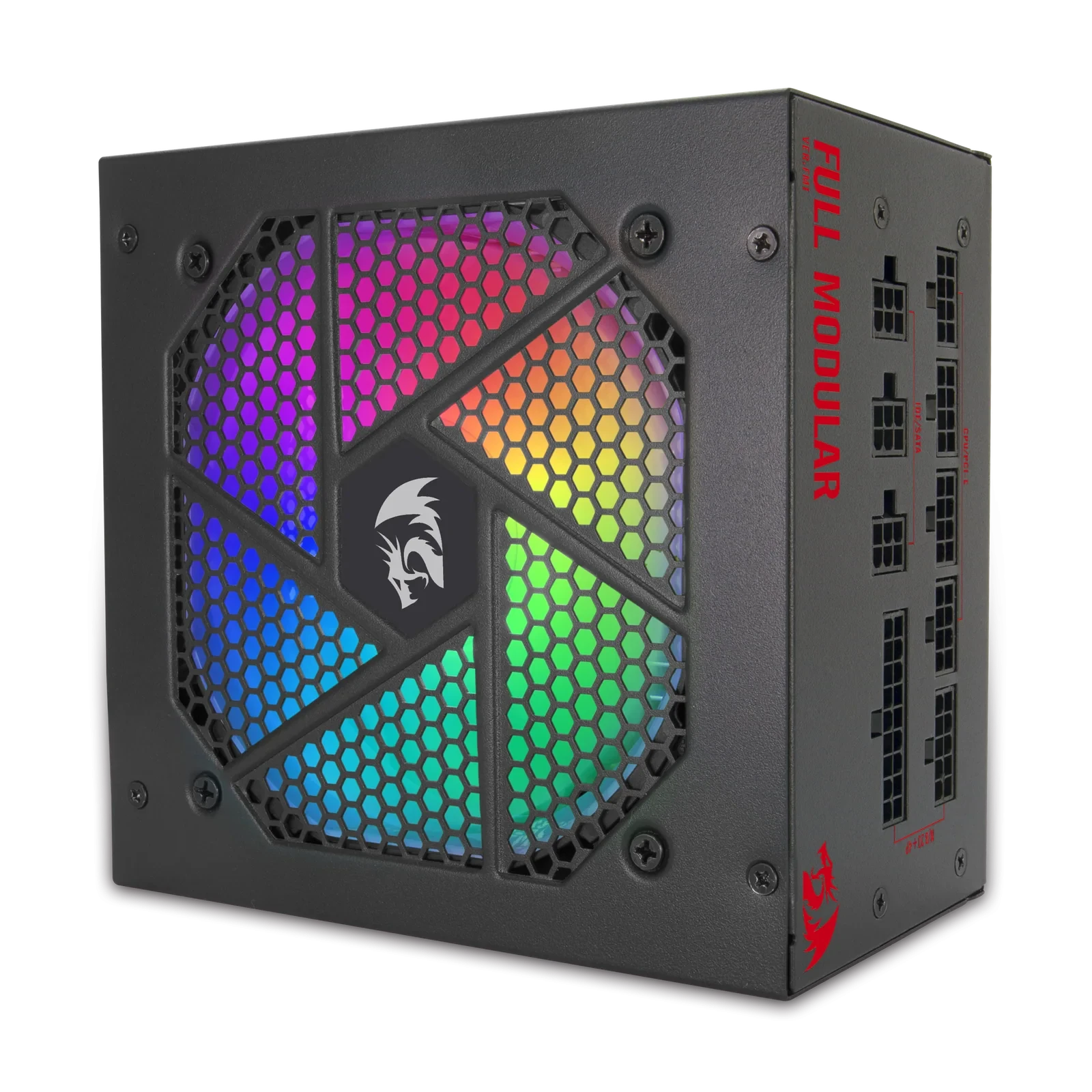Fonte Redragon 750 Watts Full Modular RGB 80 Plus Gold Preto