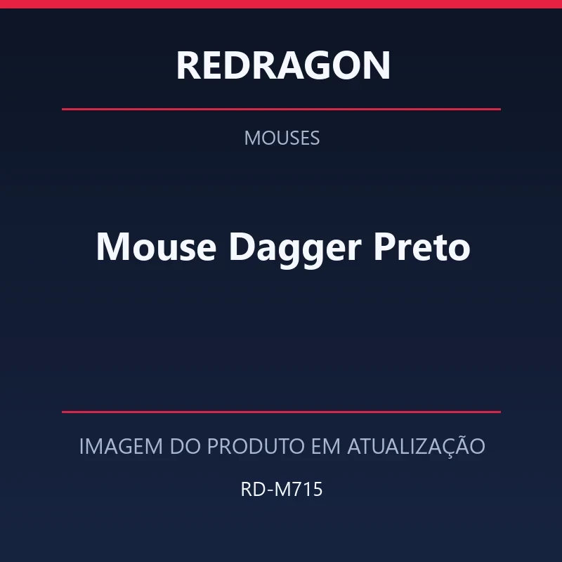 Foto em atualização para Mouse Dagger Preto