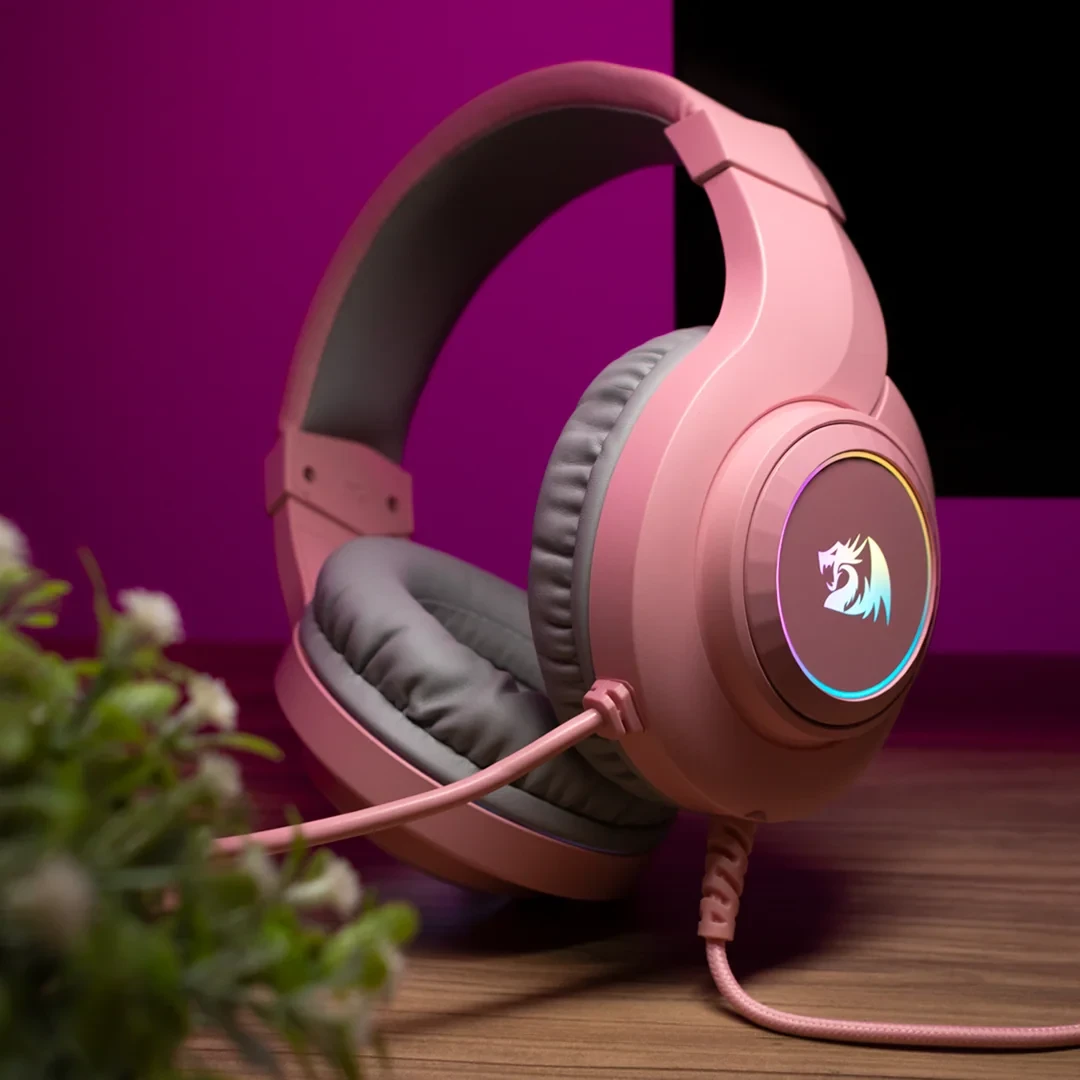 Headset Gamer Hylas Rosa