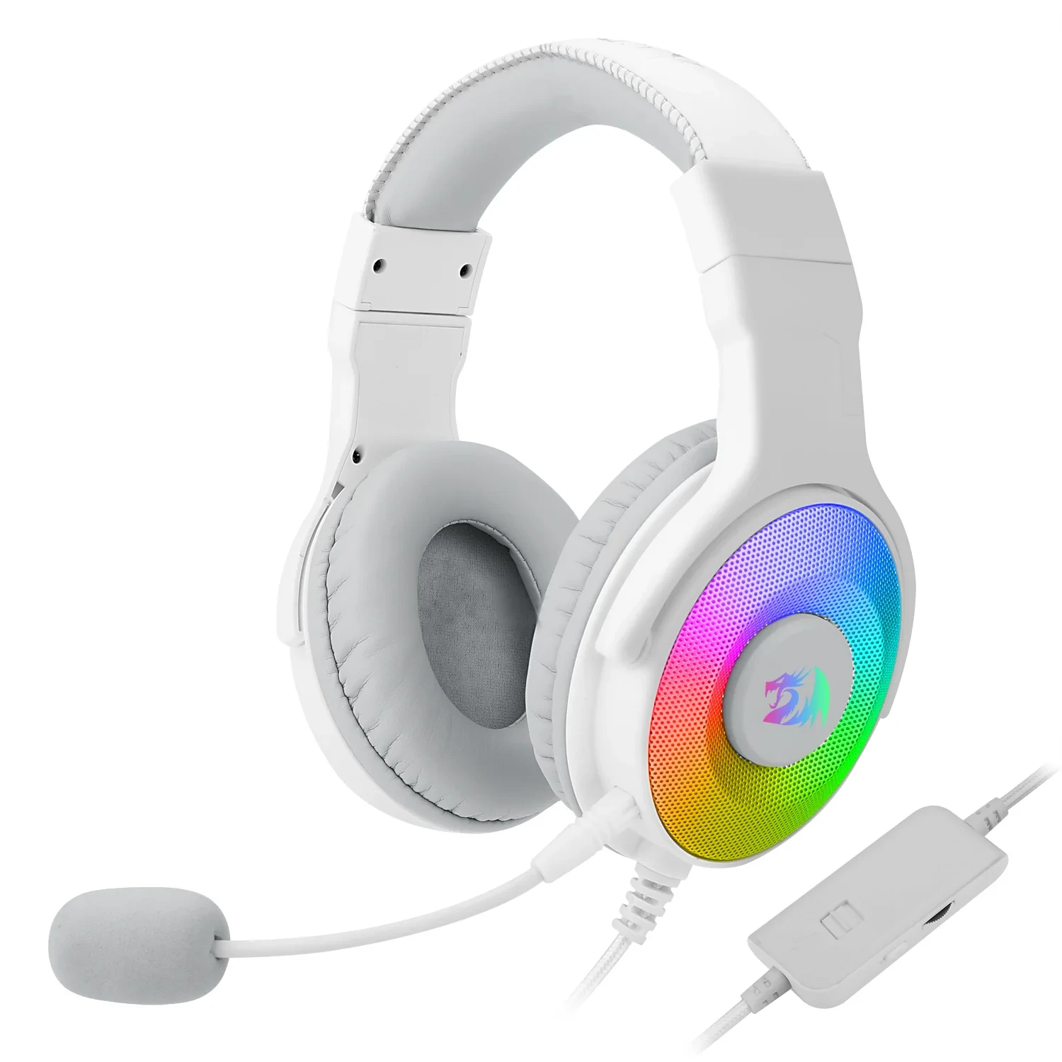 Headset Gamer Redragon Pandora 2 RGB Branco