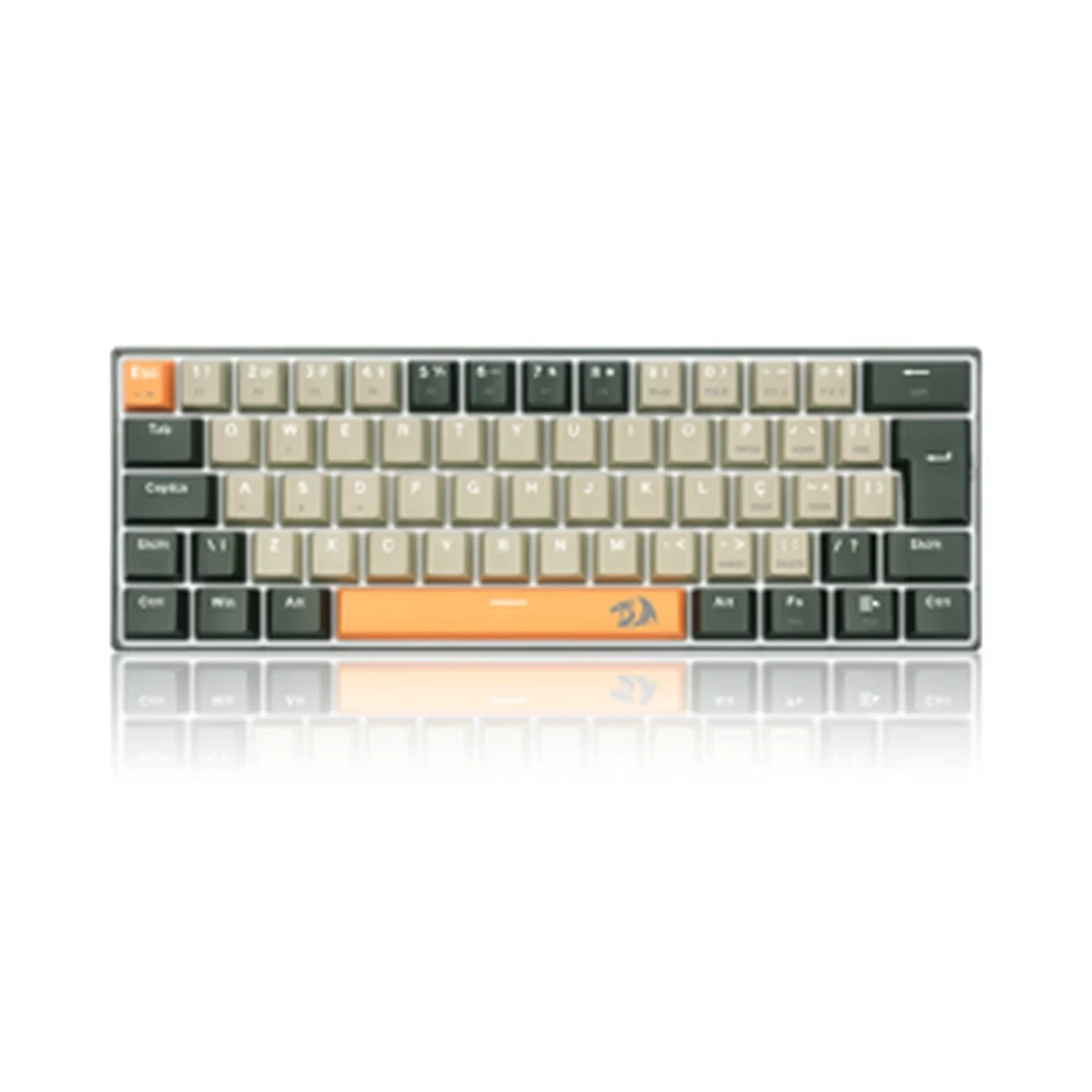 Teclado Gamer Redragon Lakshmi Laranja+cinza+ Preto Com Switch Marrom K606-OG Gy Bk (pt-brown)