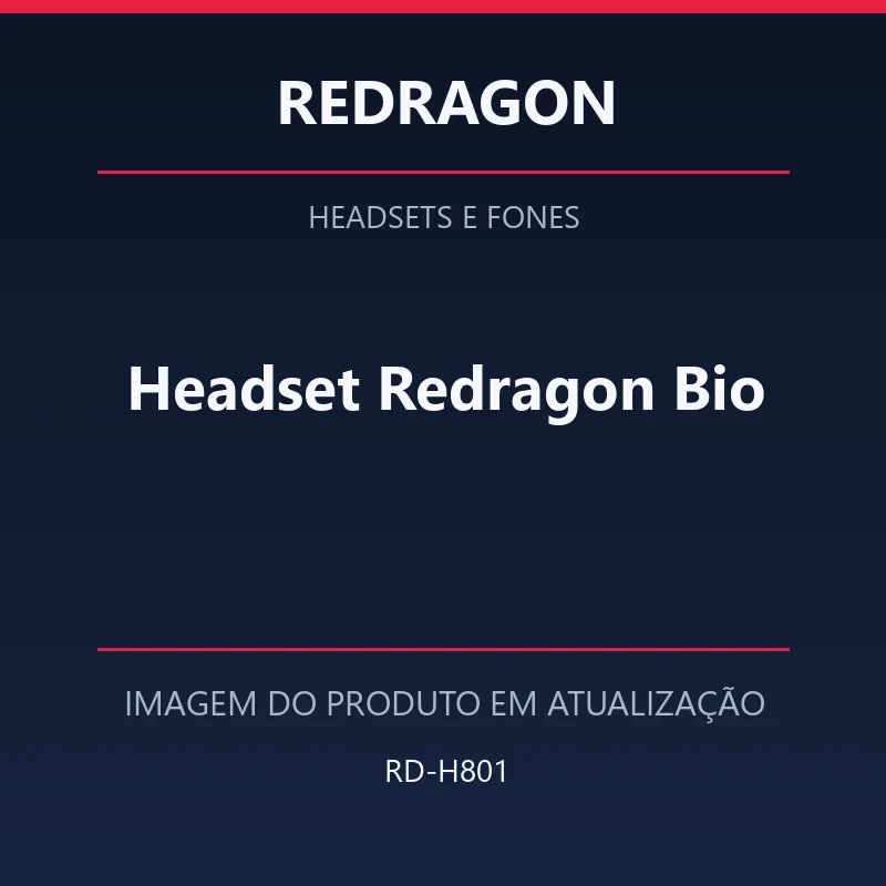 Foto em atualização para Headset Redragon Bio